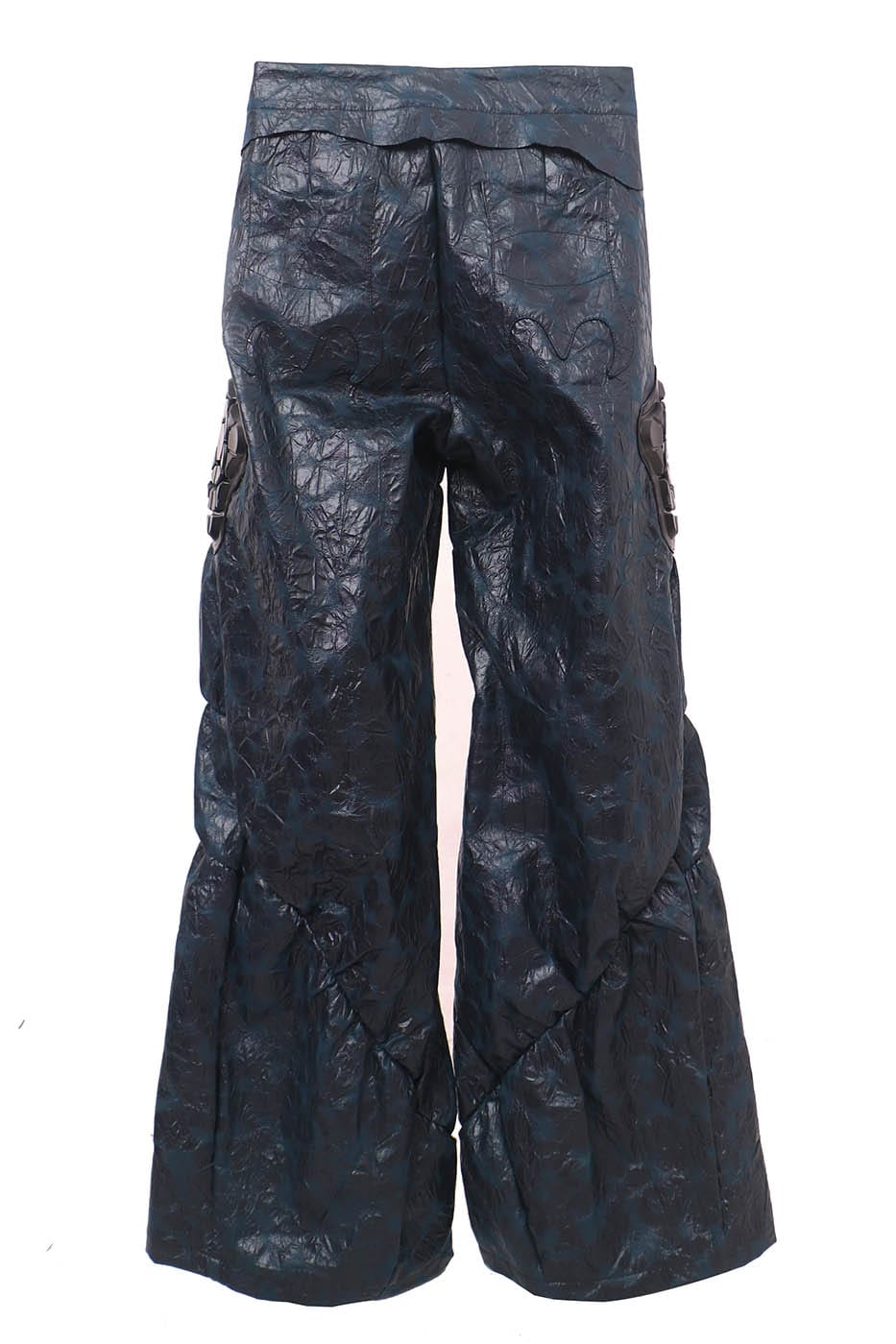 EMBRYO Spliced Faux Leather Tactical Pants, premium urban and streetwear designers apparel on PROJECTISR.com, EMBRYO