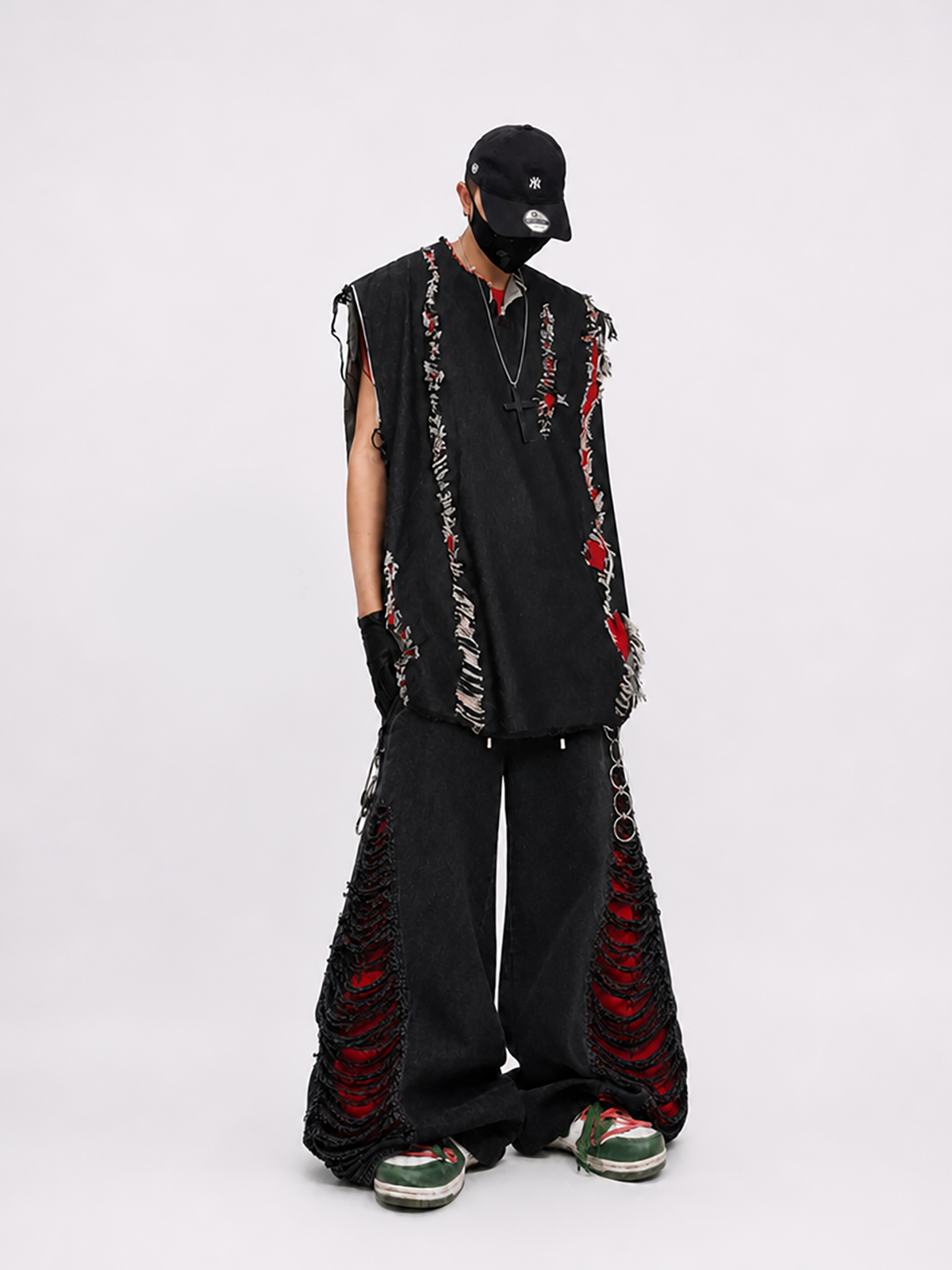 UUCSCC Retro Distressed Wide-Leg Jeans