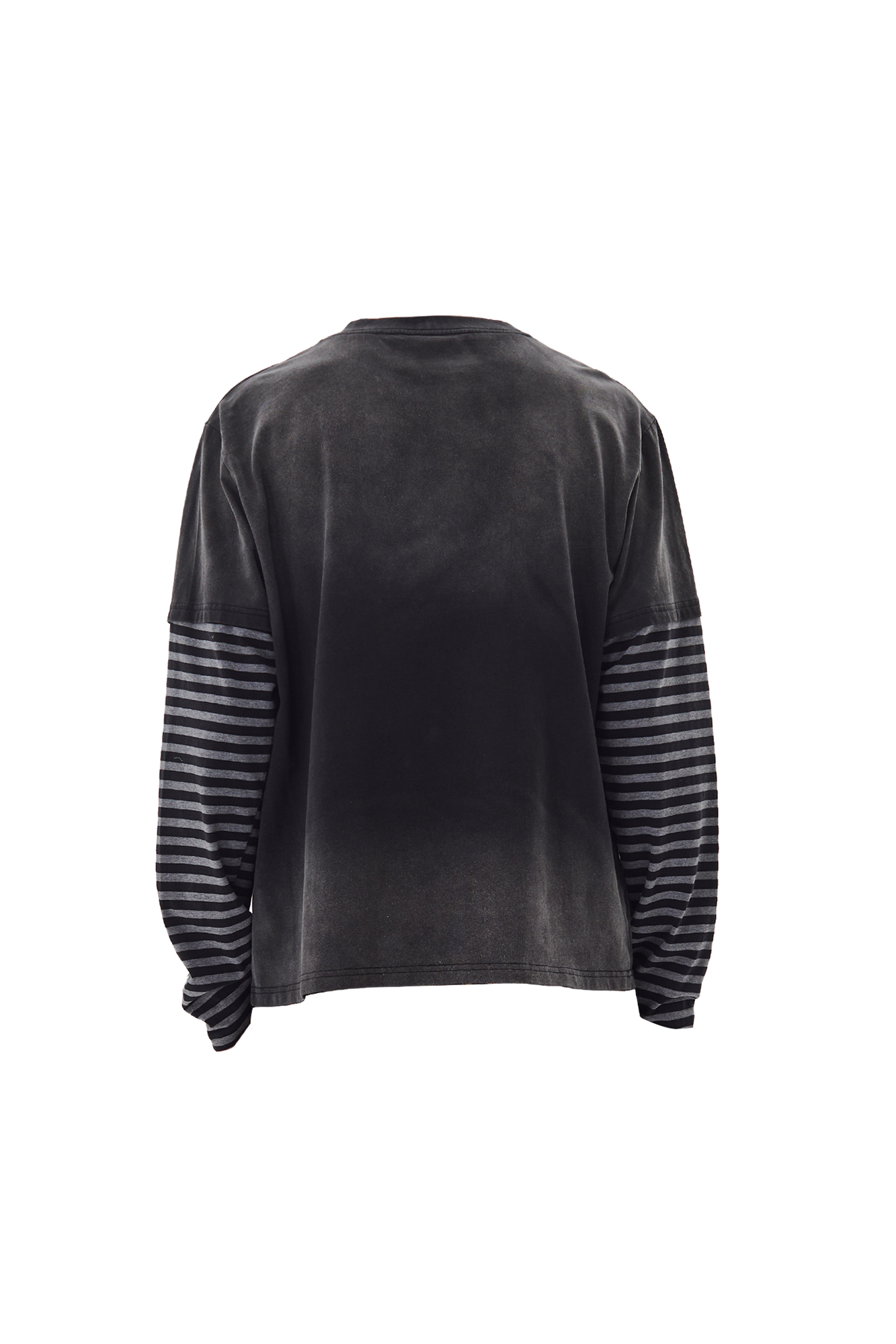 PASET Retro Portrait Graphic Layered Long-Sleeve Tee