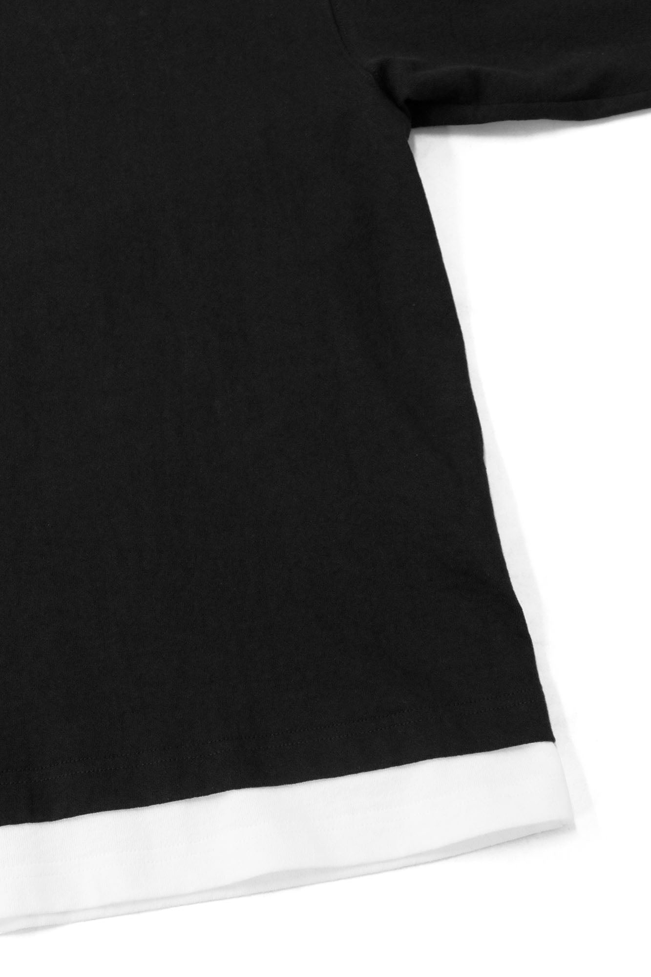 RELABEL Contrast Layered Henley Long-Sleeve Tee, premium urban and streetwear designers apparel on PROJECTISR.com, RELABEL