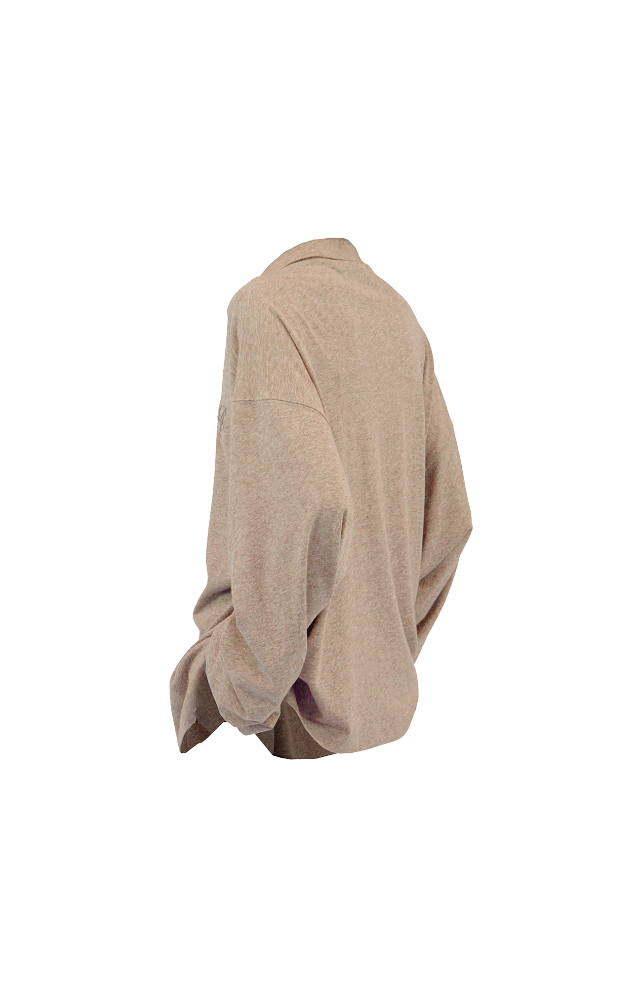 RELABEL Embroidered Magnetic Collar Polo Sweater