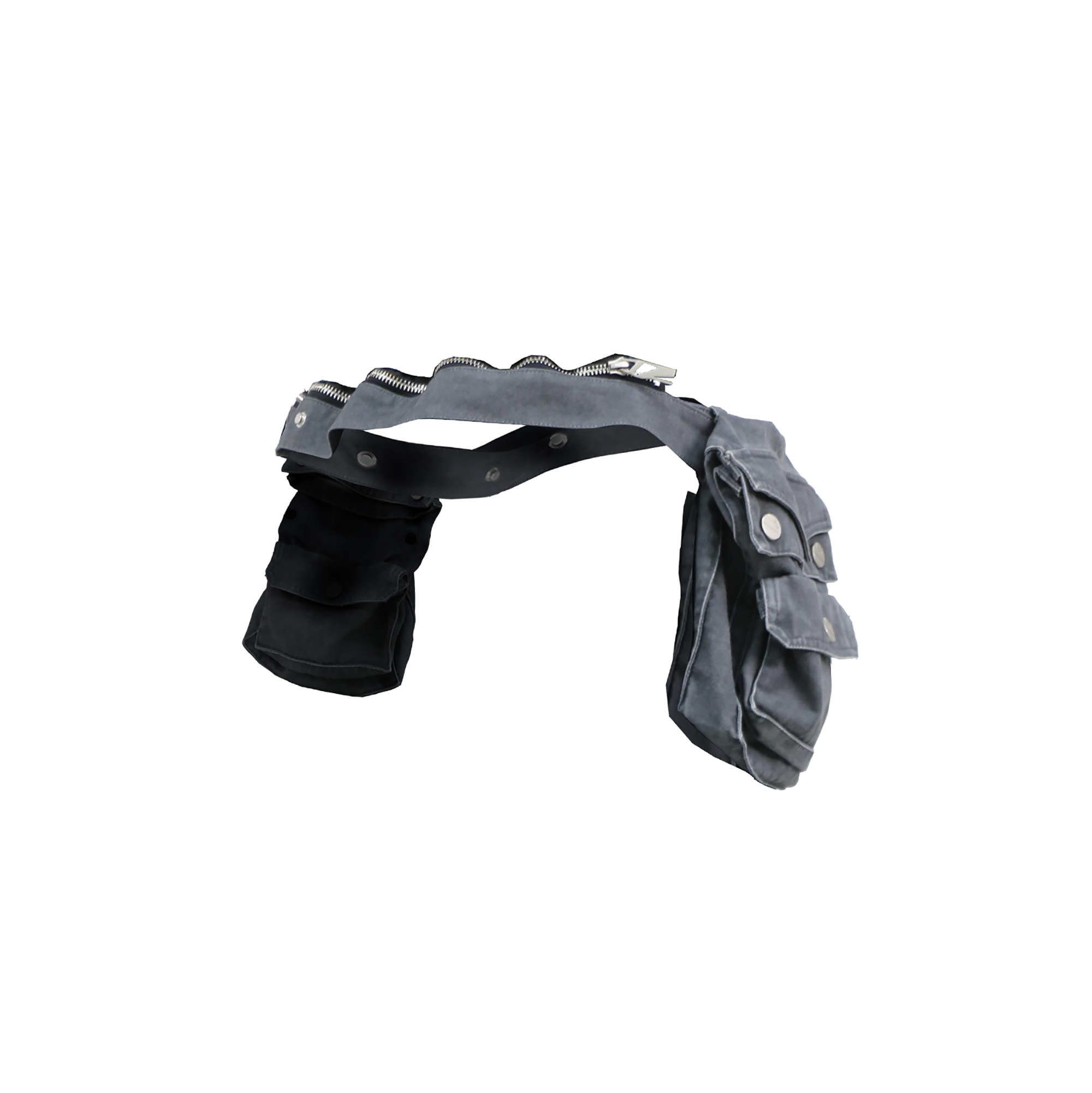 RELABEL Detachable Adjustable Zippered Denim Belt Bag