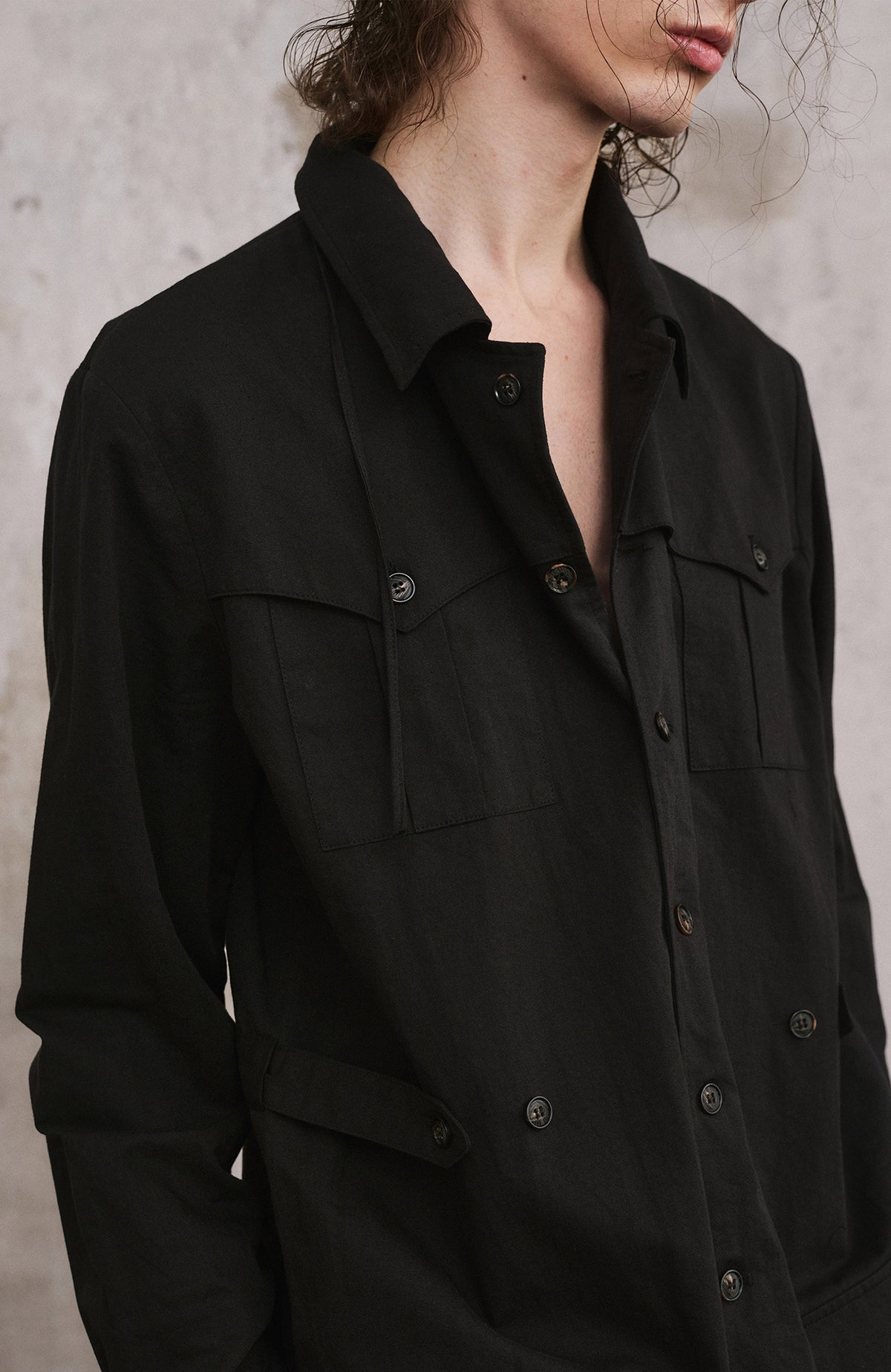 ILNya Nieternite Nifutur Detachable Vest Layered Long-Sleeve Shirt