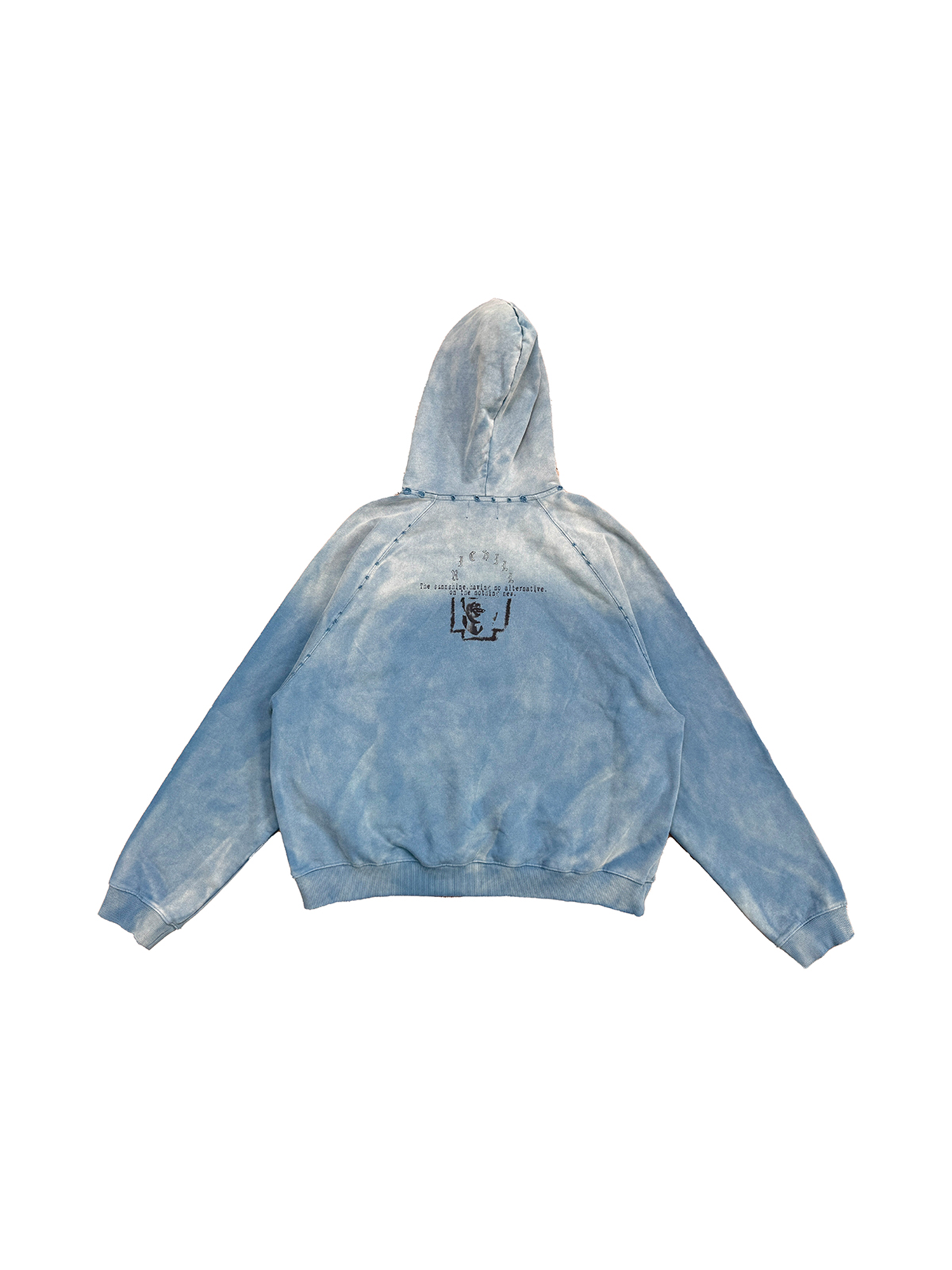 RICHILL Washed Vampire Graphic Hoodie