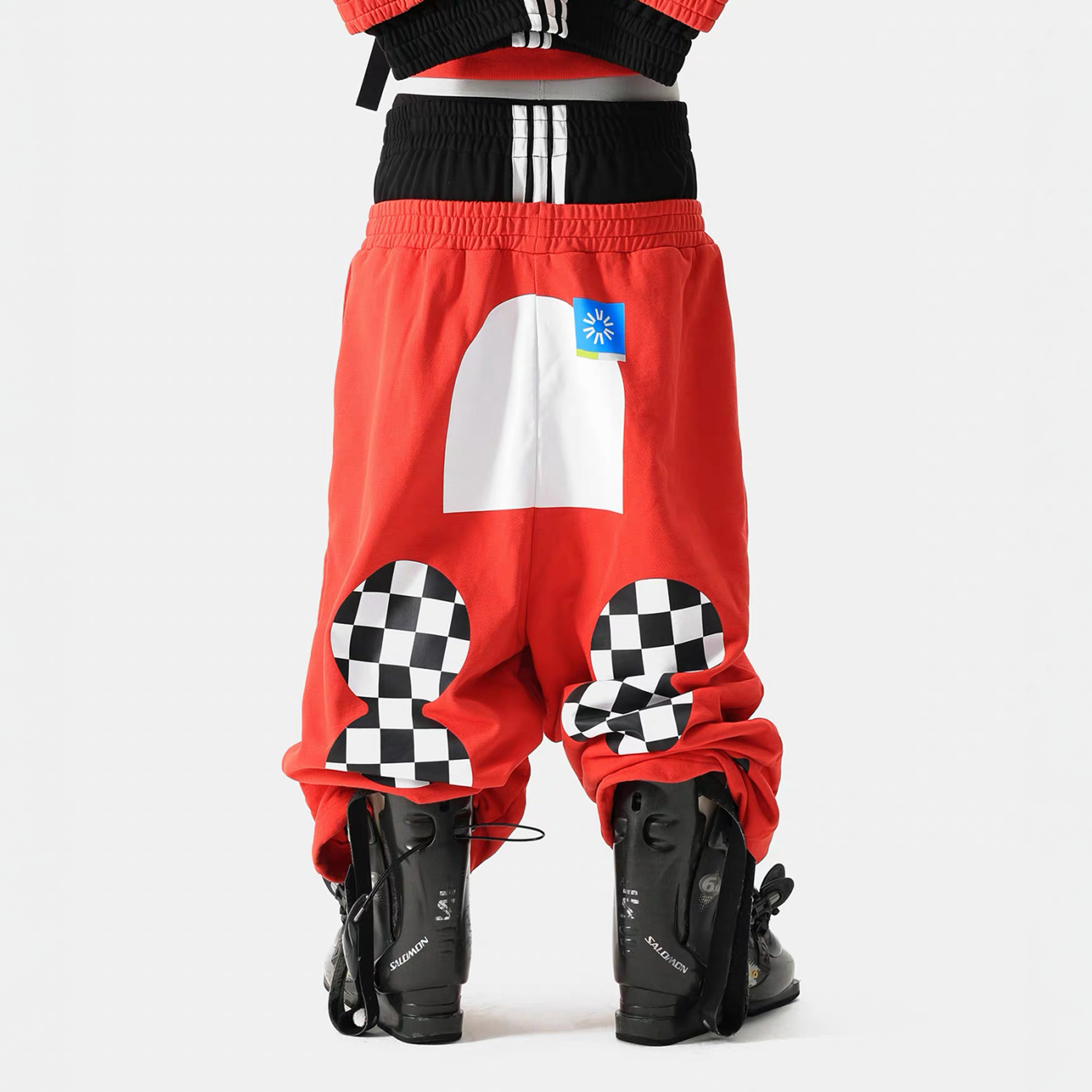 VANGUARDIA Dual-Waistband Sagging Sweatpants