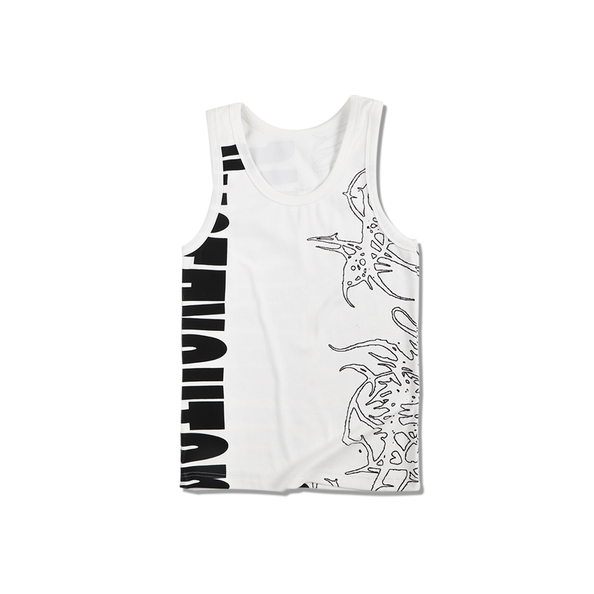 WHISTLEHUNTER Graffiti Ribbed Tank Top, premium urban and streetwear designers apparel on PROJECTISR.com, WHISTLEHUNTER