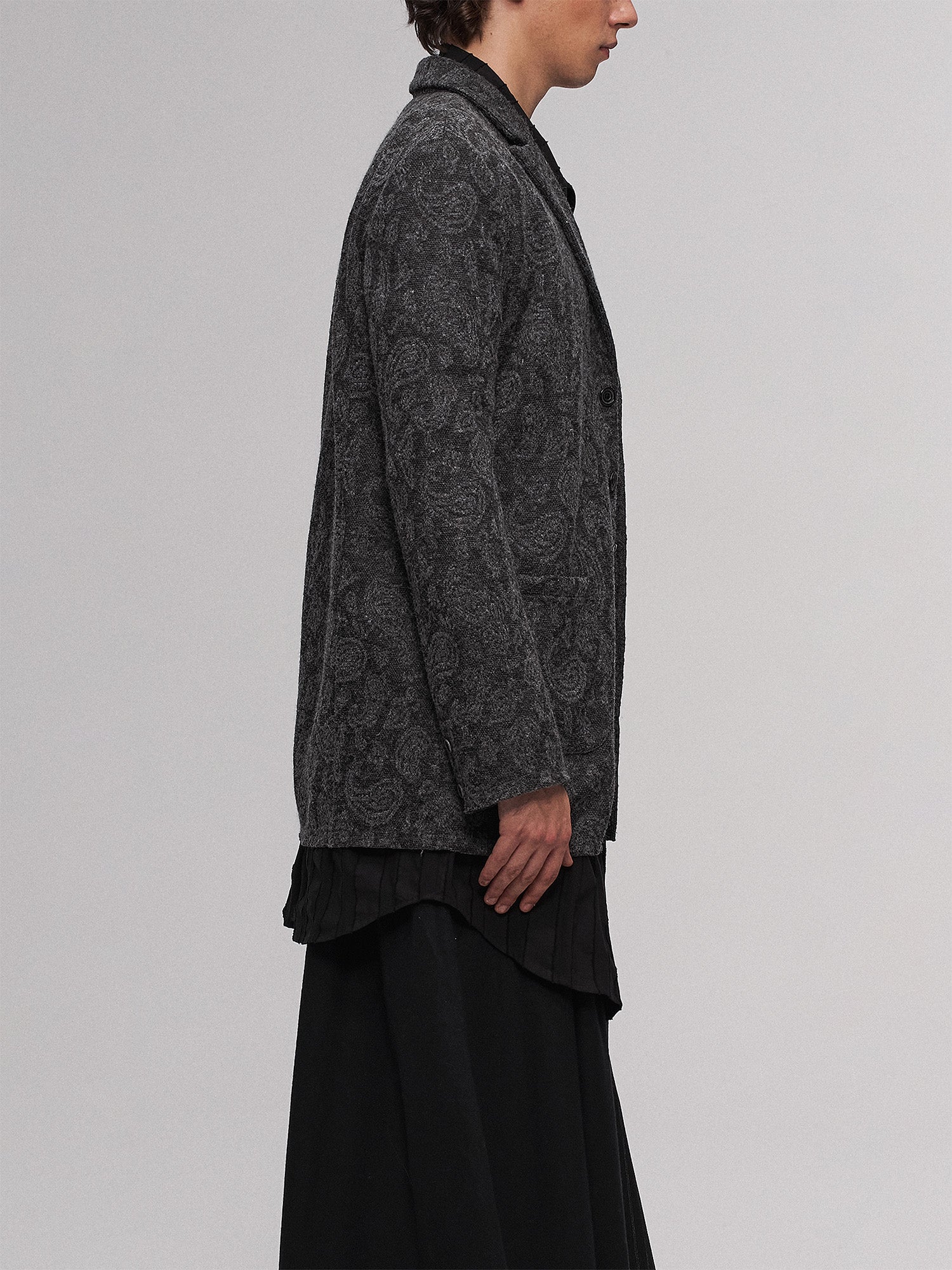 ILNya Nieternite Nifutur Paisley Jacquard Oversized Blazer