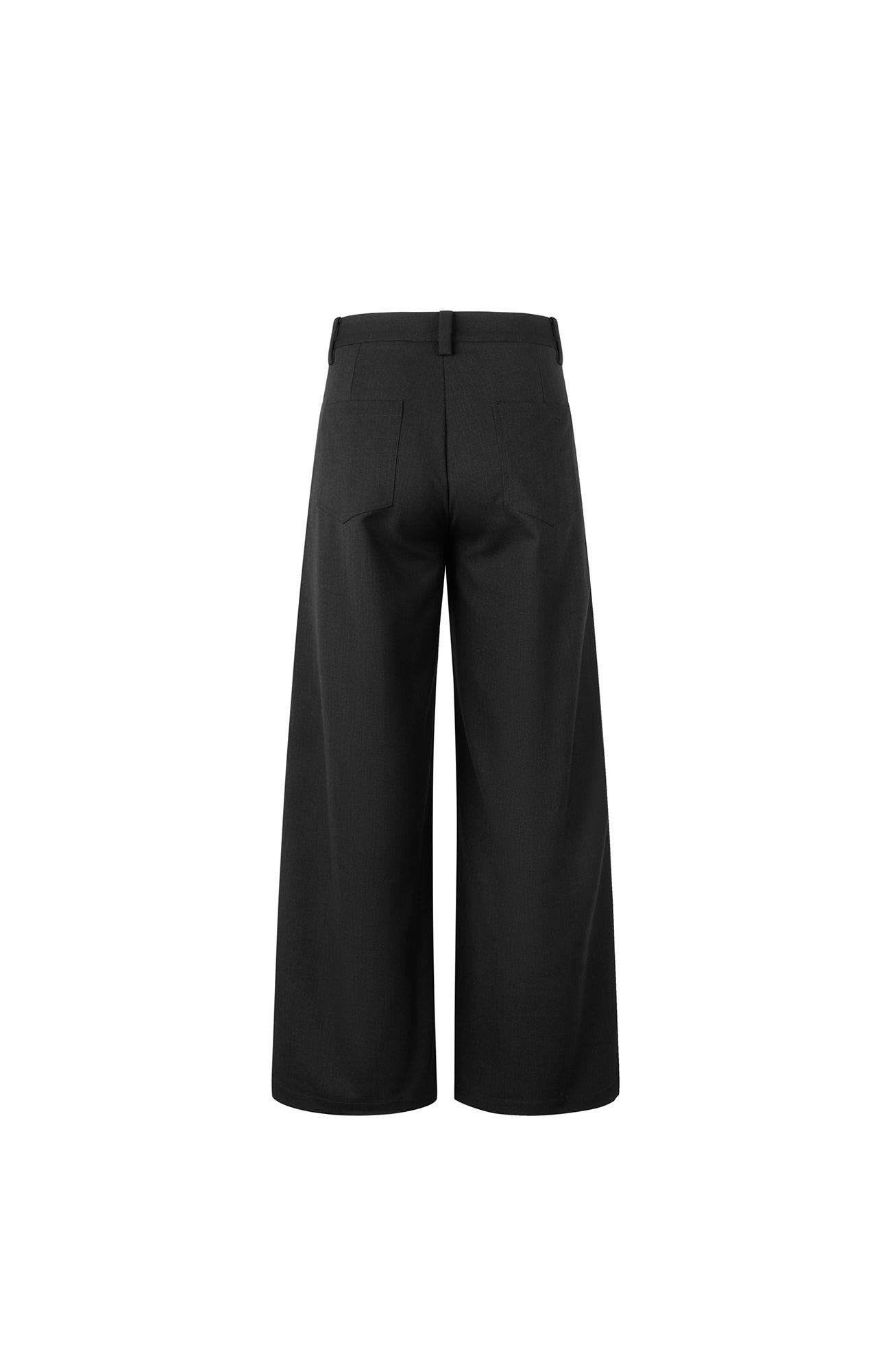 OKAYTHXBYE Essential Pleated Wide-Leg Trousers
