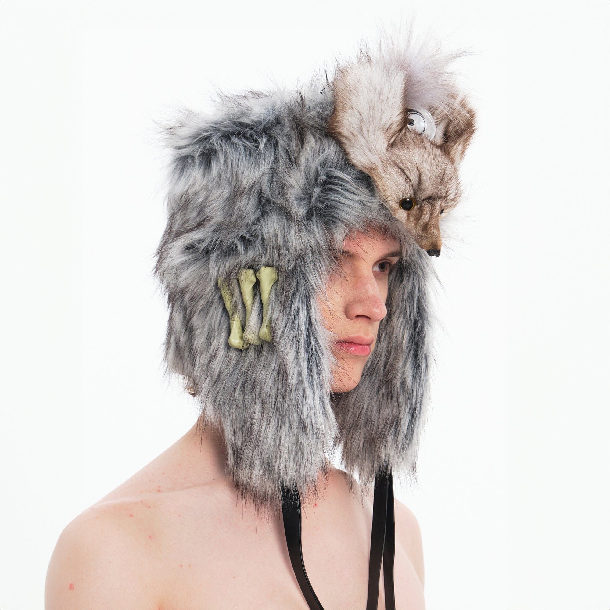 EMBRYO Fox Faux Fur Trapper Hat