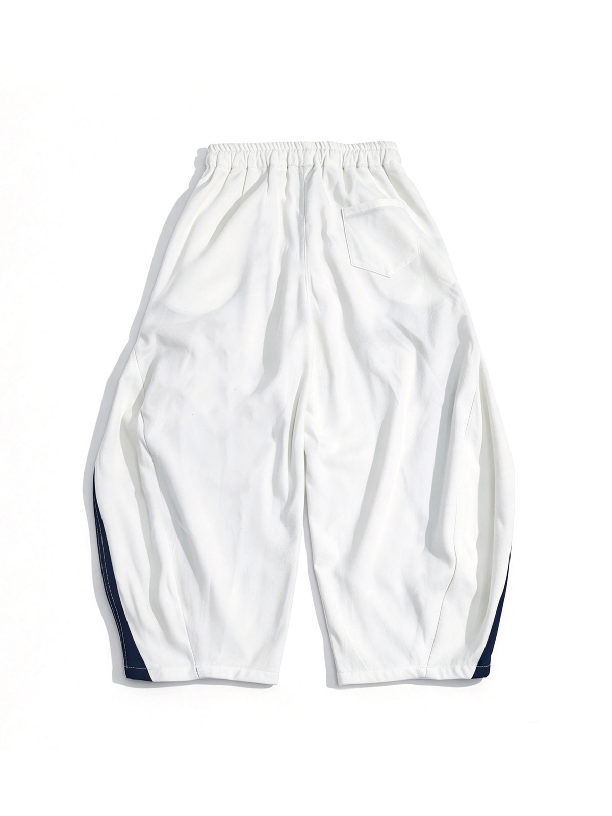 UUCSCC Spliced Contrast Wide-Leg Curved Pants, premium urban and streetwear designers apparel on PROJECTISR.com, UUCSCC