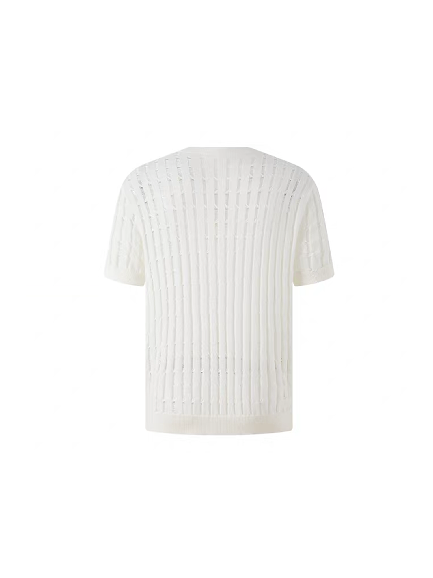 TIWILLTANG Essential Openwork Knitted T Shirt