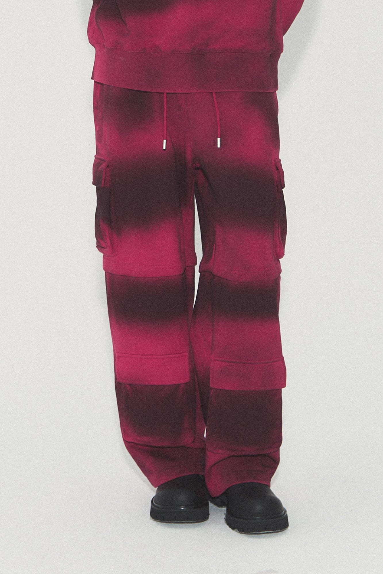 VANN VALRENCE Ombre Stripe Multi-Pocket Drawstring Sweatpants, premium urban and streetwear designers apparel on PROJECTISR.com, VANN VALRENCE