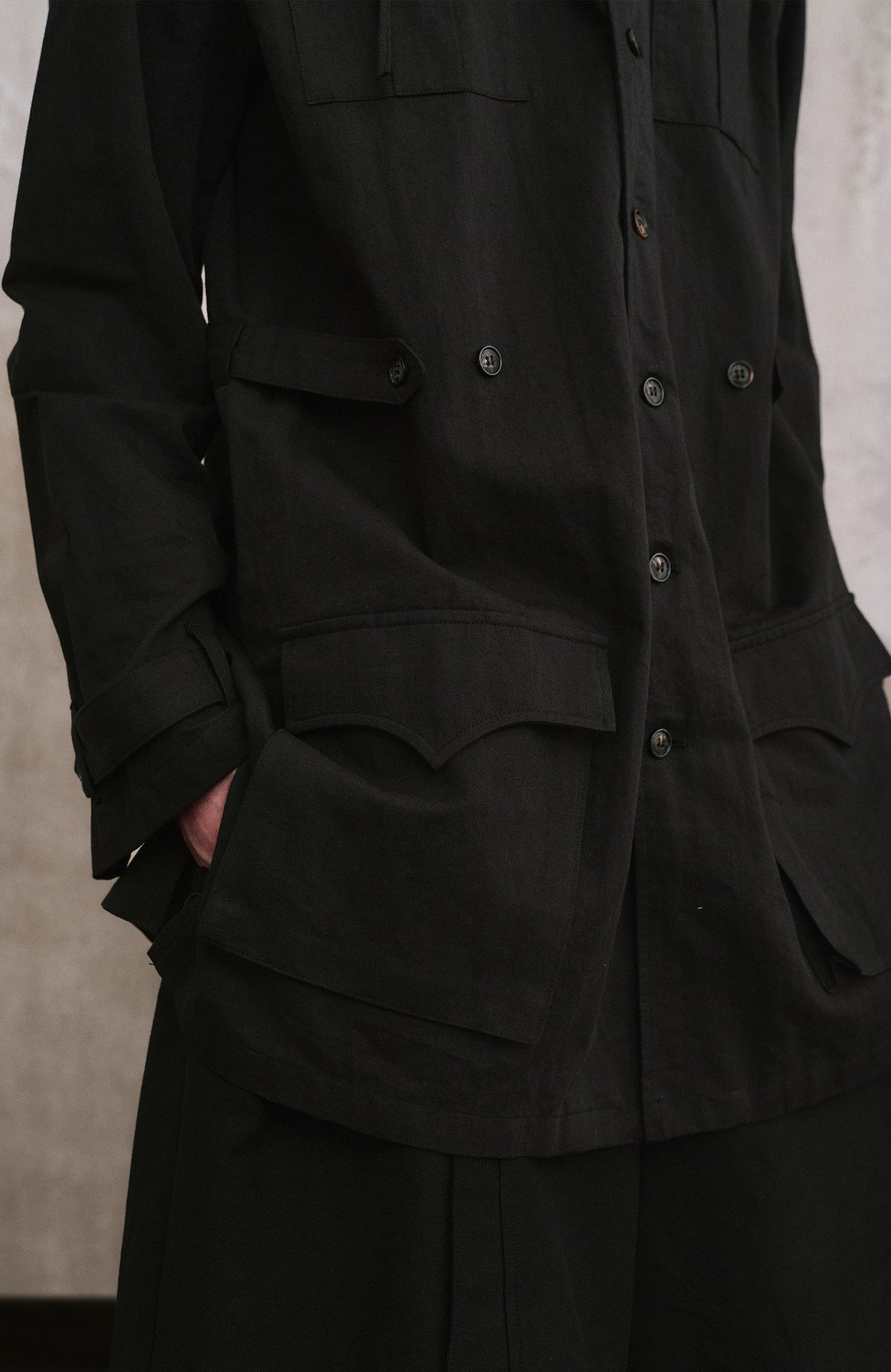 ILNya Nieternite Nifutur Detachable Vest Layered Long-Sleeve Shirt