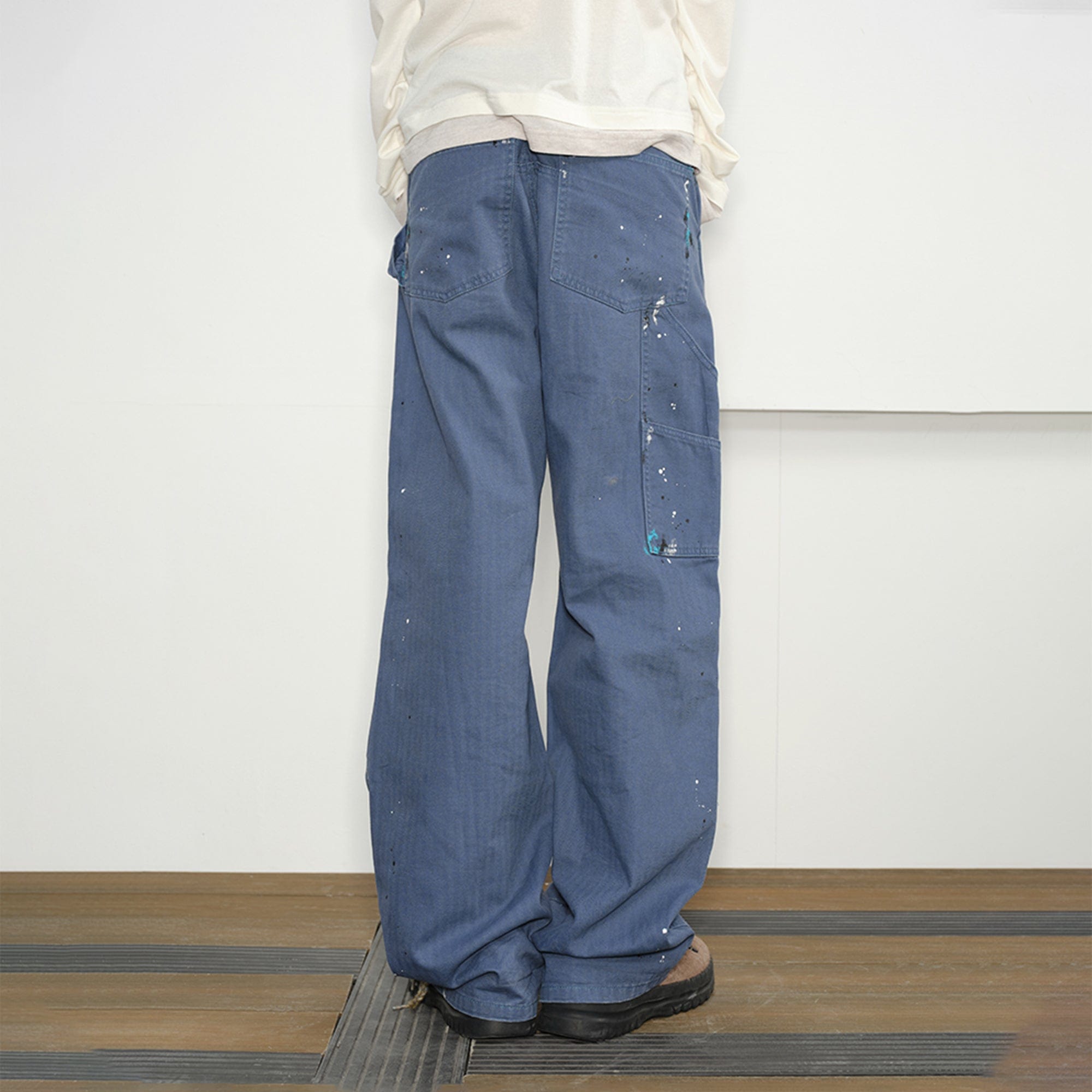 KREATE Paint-Splattered Double-Knee Pants