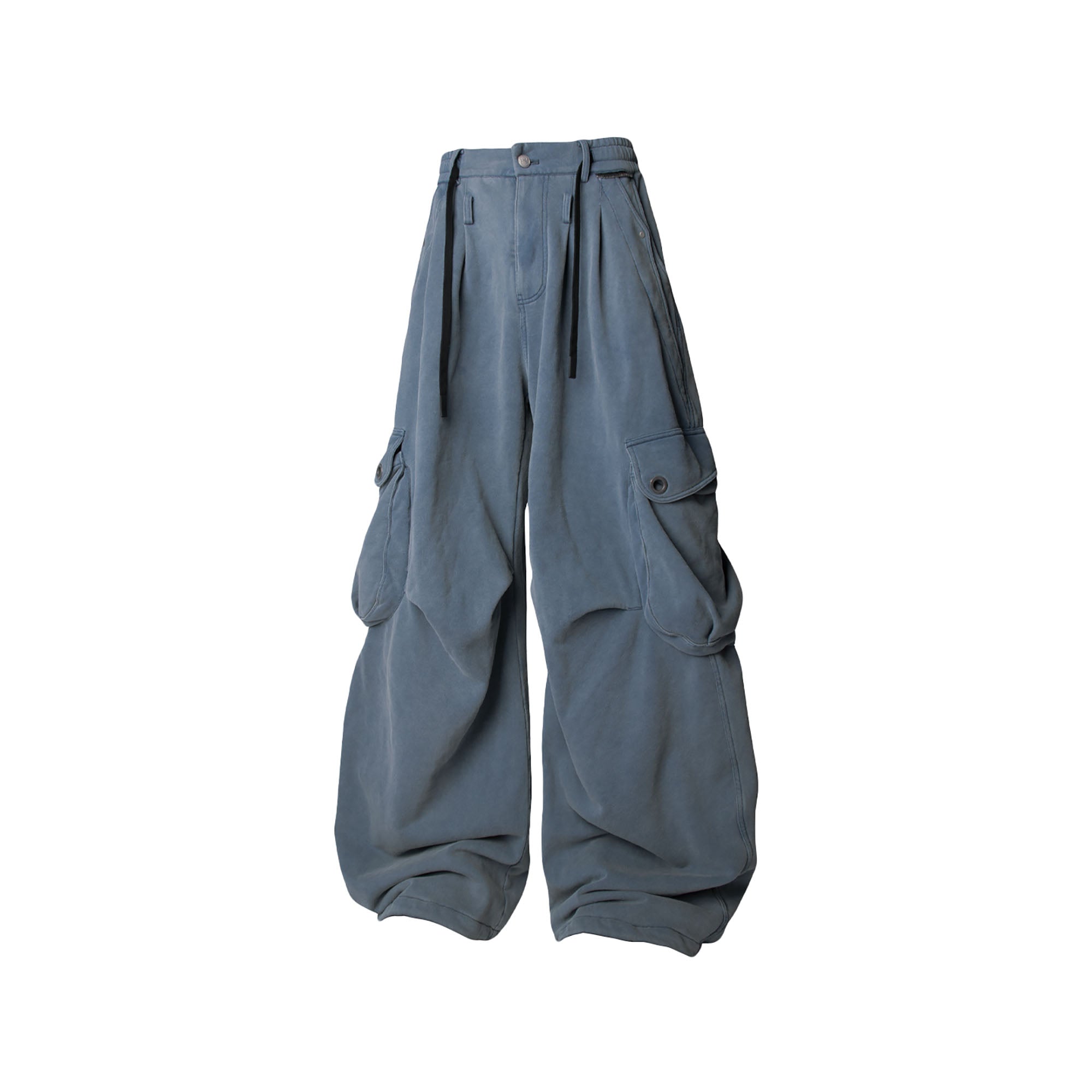 RELABEL Washed Multi-Pocket Utility Sweatpants
