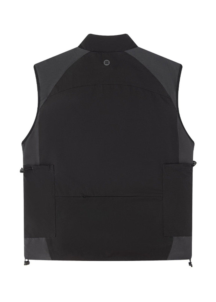 ENSHADOWER Utility Diamond-Spliced Pocket Vest, premium urban and streetwear designers apparel on PROJECTISR.com, ENSHADOWER