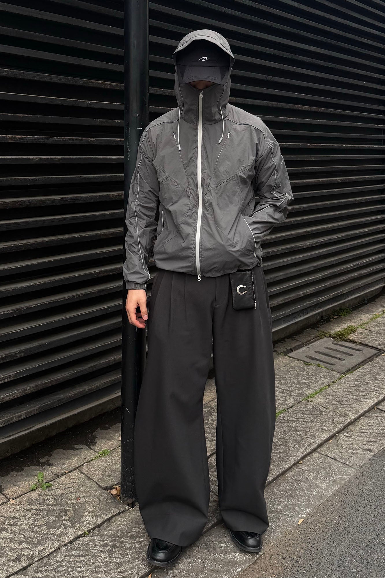 CATSSTAC Multi-Panel Layered Drawstring Pants, premium urban and streetwear designers apparel on PROJECTISR.com, CATSSTAC