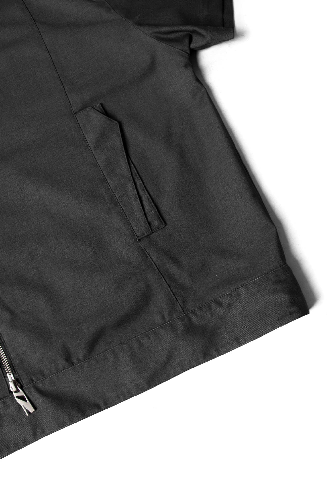 RELABEL Utility Stand Collar Half-Sleeve Jacket, premium urban and streetwear designers apparel on PROJECTISR.com, RELABEL