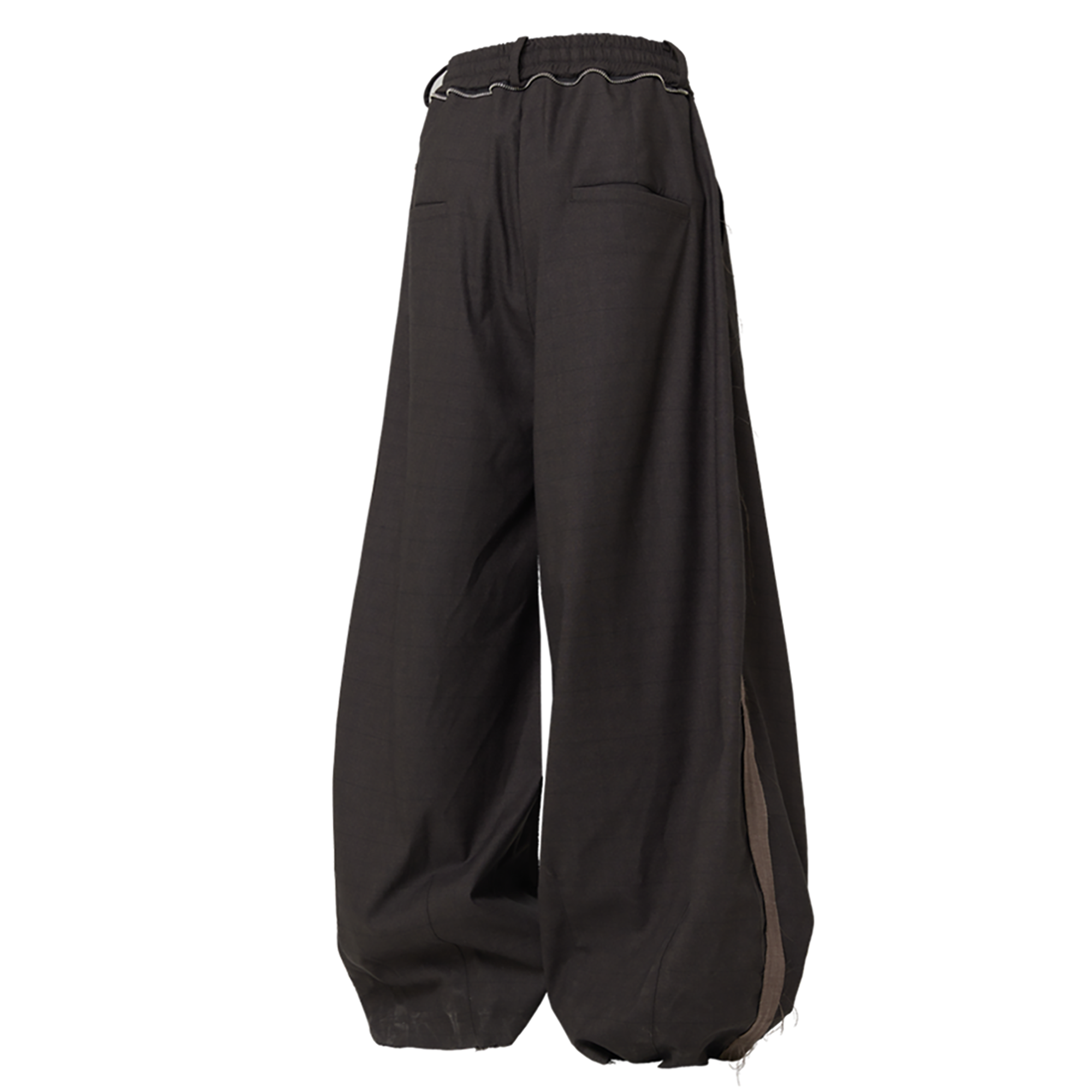 RELABEL Wrinkle-Resistant Pleated Wide-Leg Trousers
