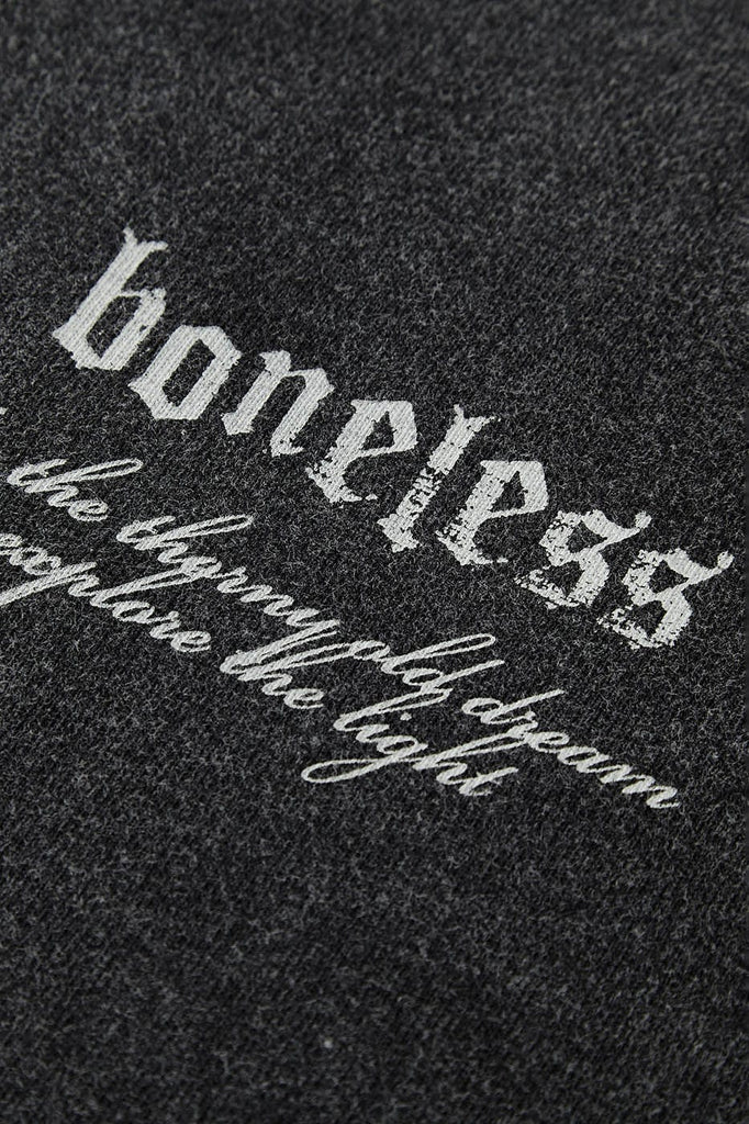 BONELESS Badge Graphics Washed Long Sleeve T-Shirt, premium urban and streetwear designers apparel on PROJECTISR.com, BONELESS