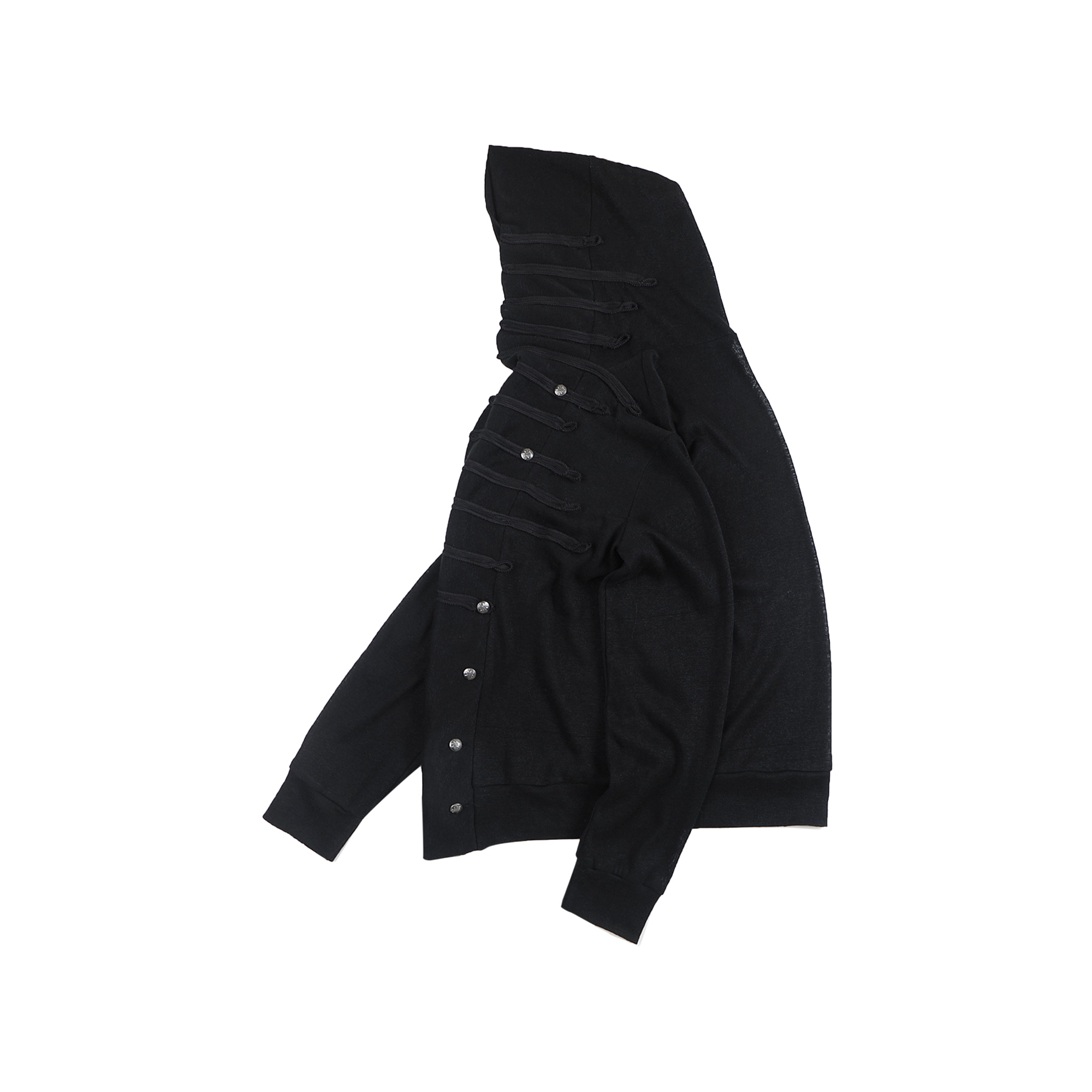 WHISTLEHUNTER Military Tape-Trim Hooded Cardigan, premium urban and streetwear designers apparel on PROJECTISR.com, WHISTLEHUNTER