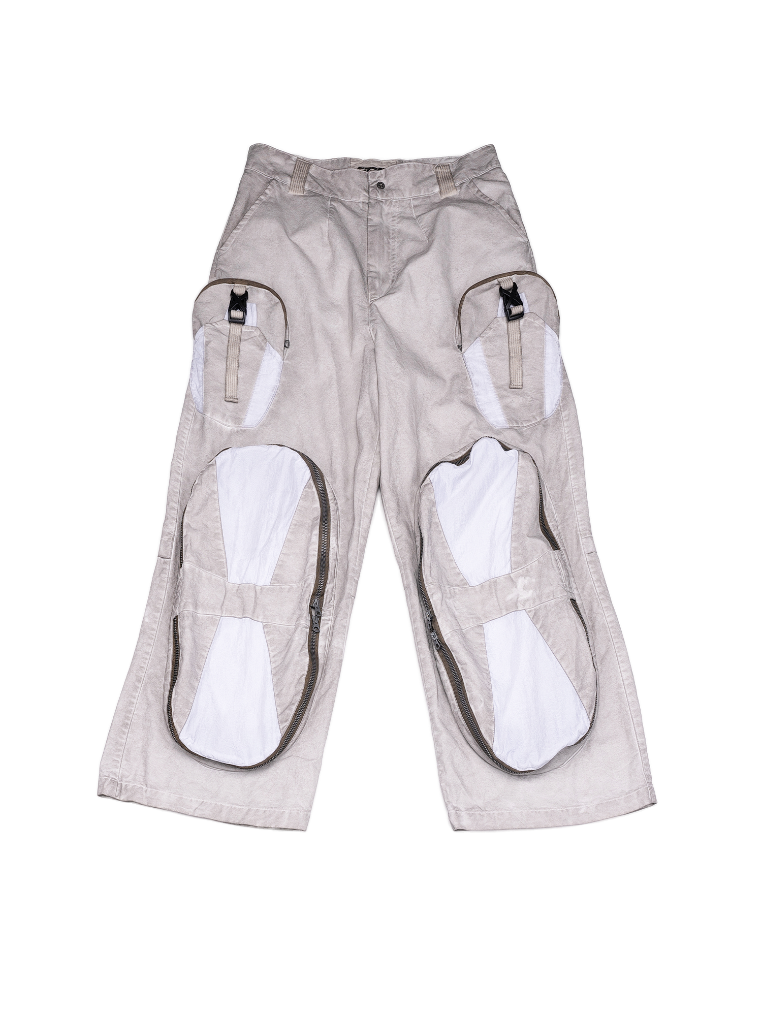 STEAM Multi-Pocket Spliced Parachute Cargo Pants