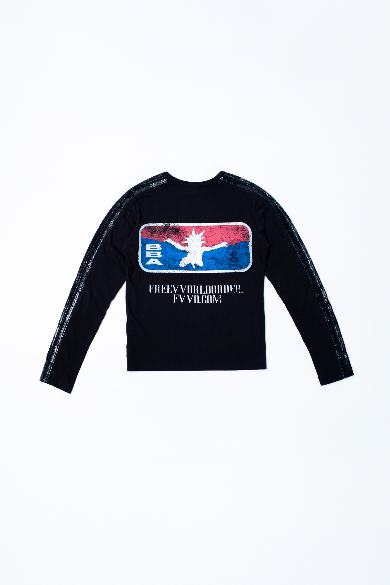 FVVO Parody Logo Slim-Fit Long Sleeve Tee, premium urban and streetwear designers apparel on PROJECTISR.com, FVVO