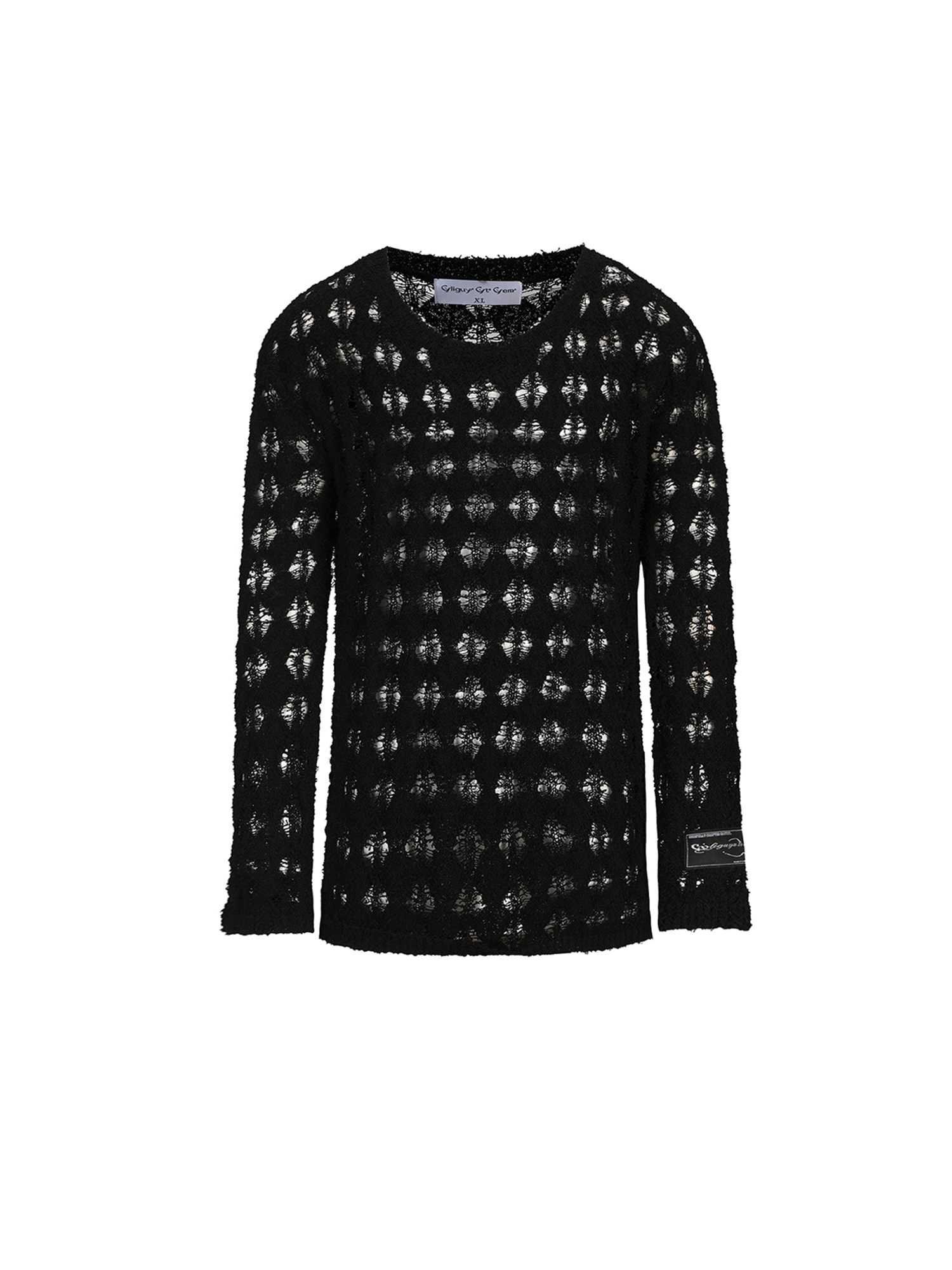 CYCYCY Punk Open-Knit Distressed Sweater