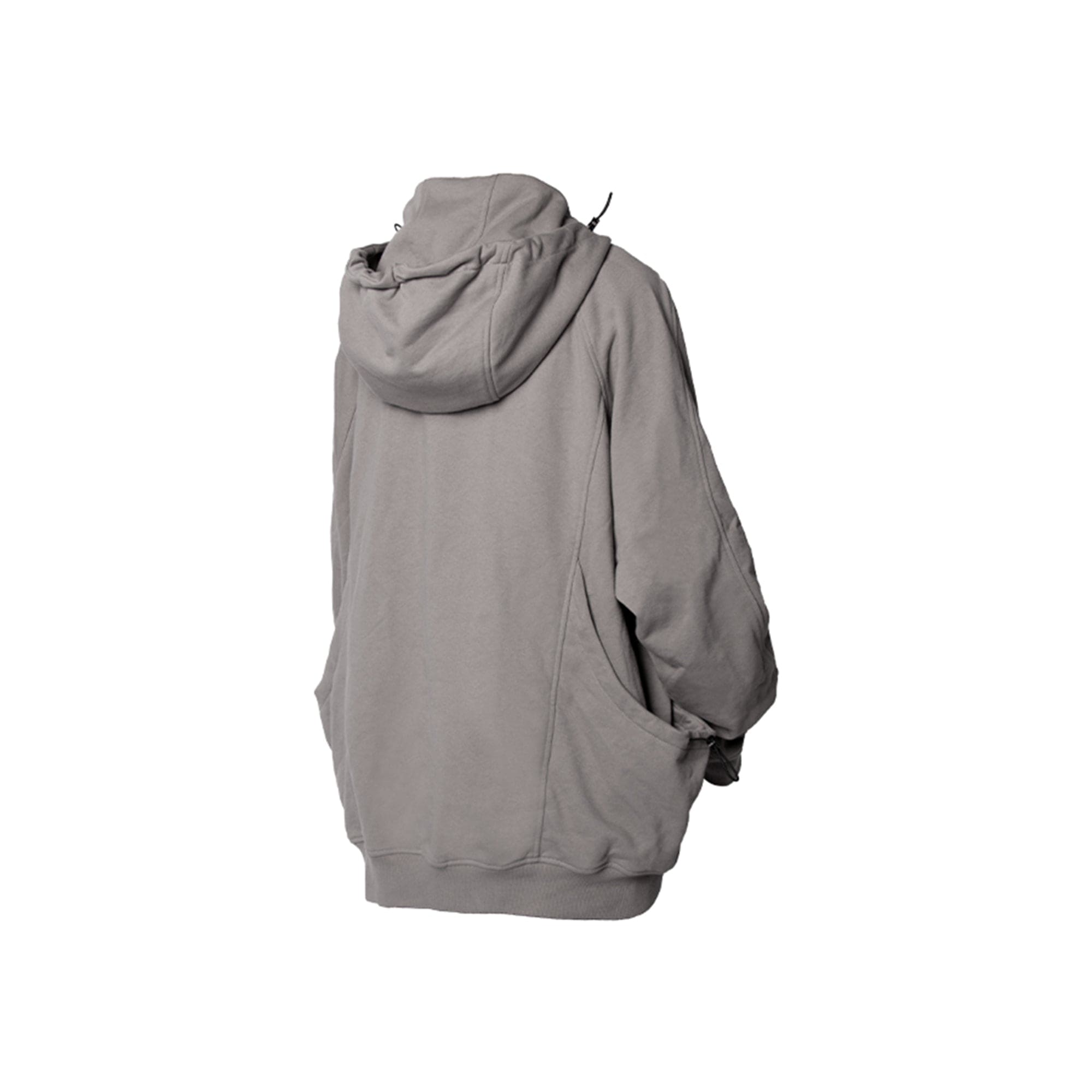 RELABEL Spliced Zipper Pocket Zip-Up Hoodie