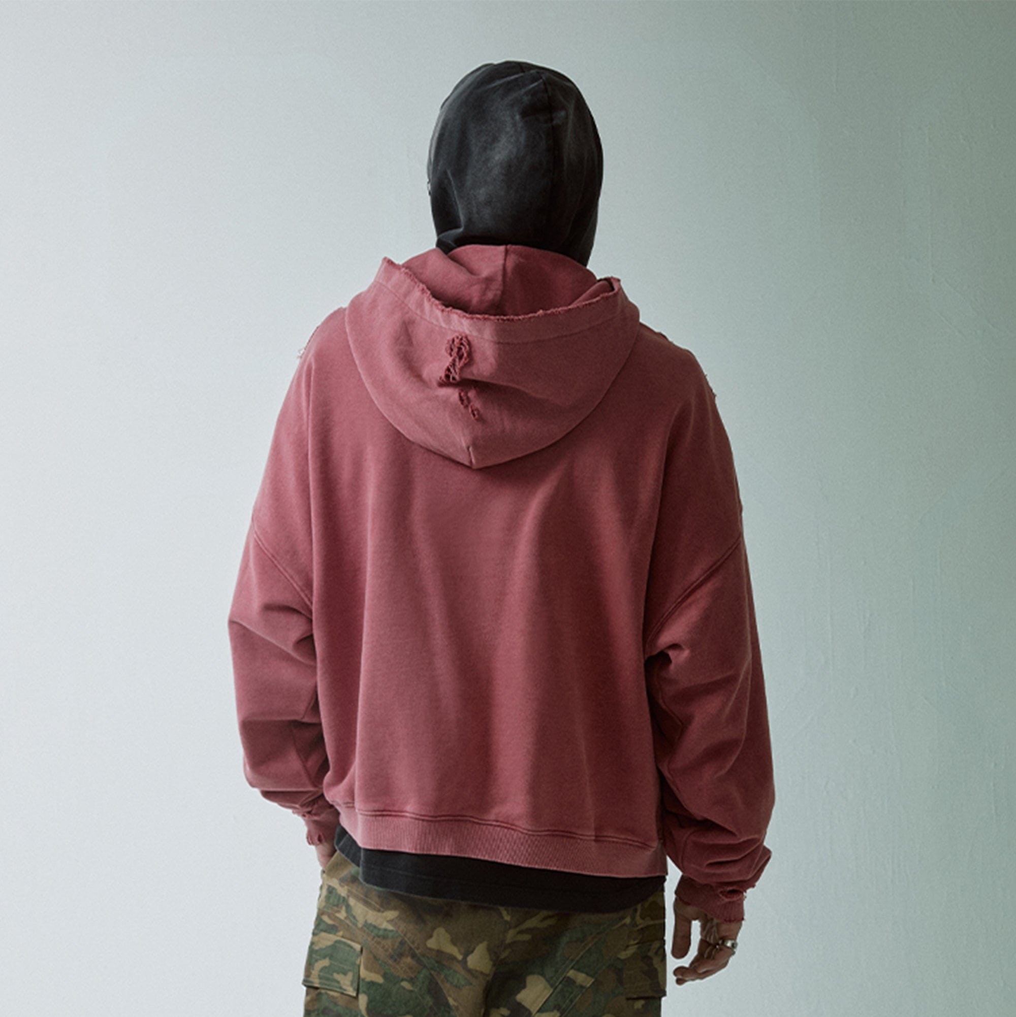 F2CE Essential Oversized Distressed Hoodie