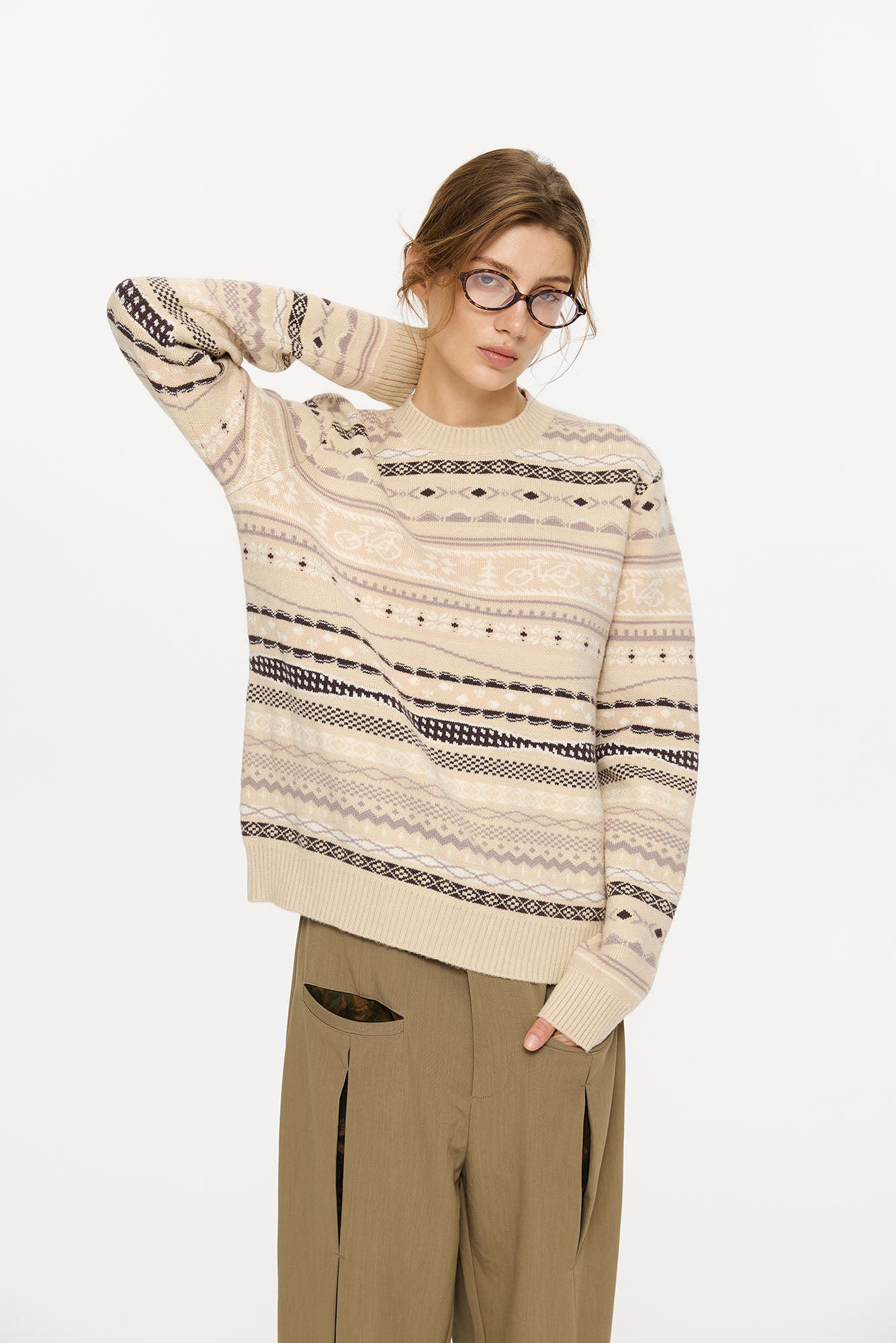 KREATE Classical Fair Isle Sweater, premium urban and streetwear designers apparel on PROJECTISR.com, KREATE