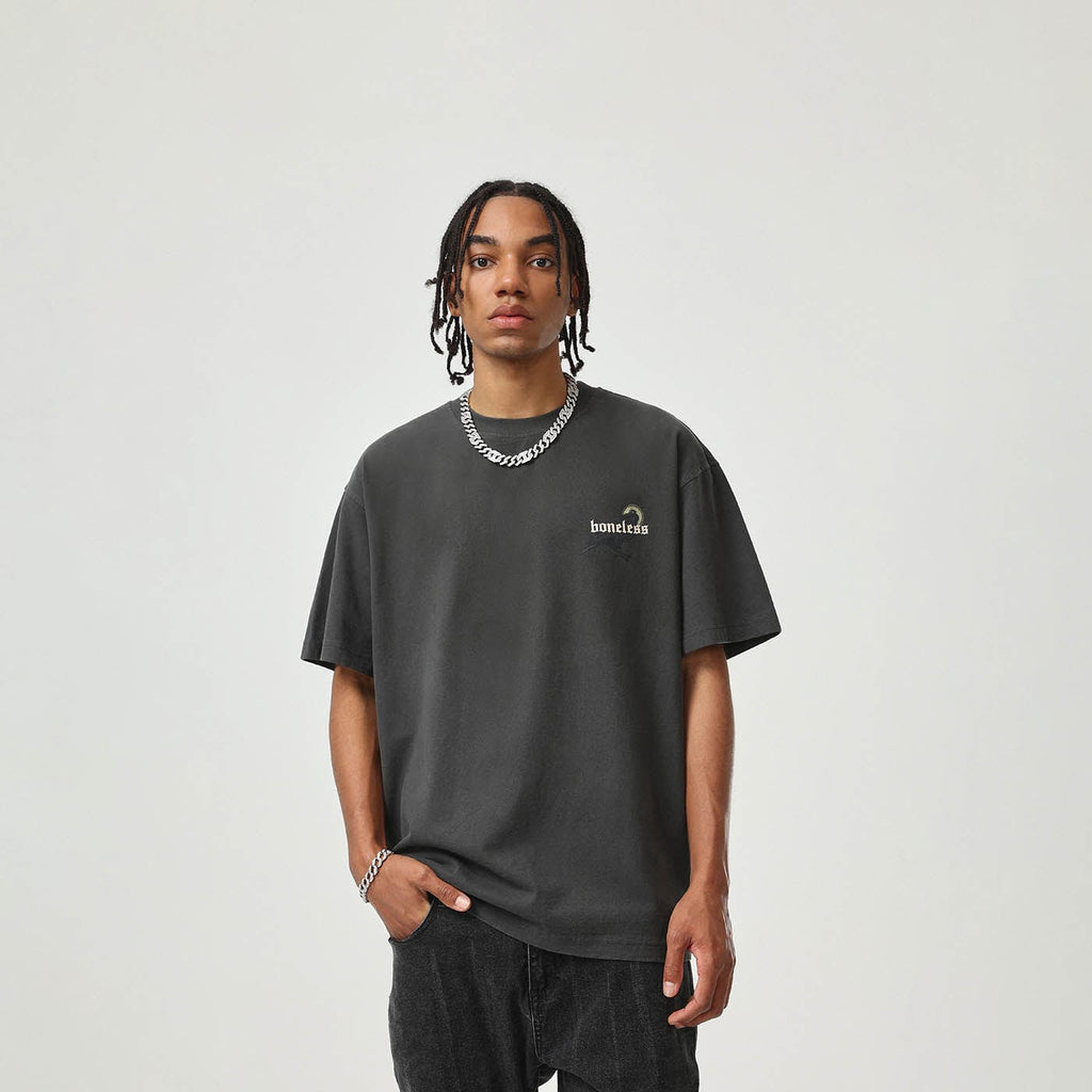 BONELESS Angry Crow T-Shirt, premium urban and streetwear designers apparel on PROJECTISR.com, BONELESS