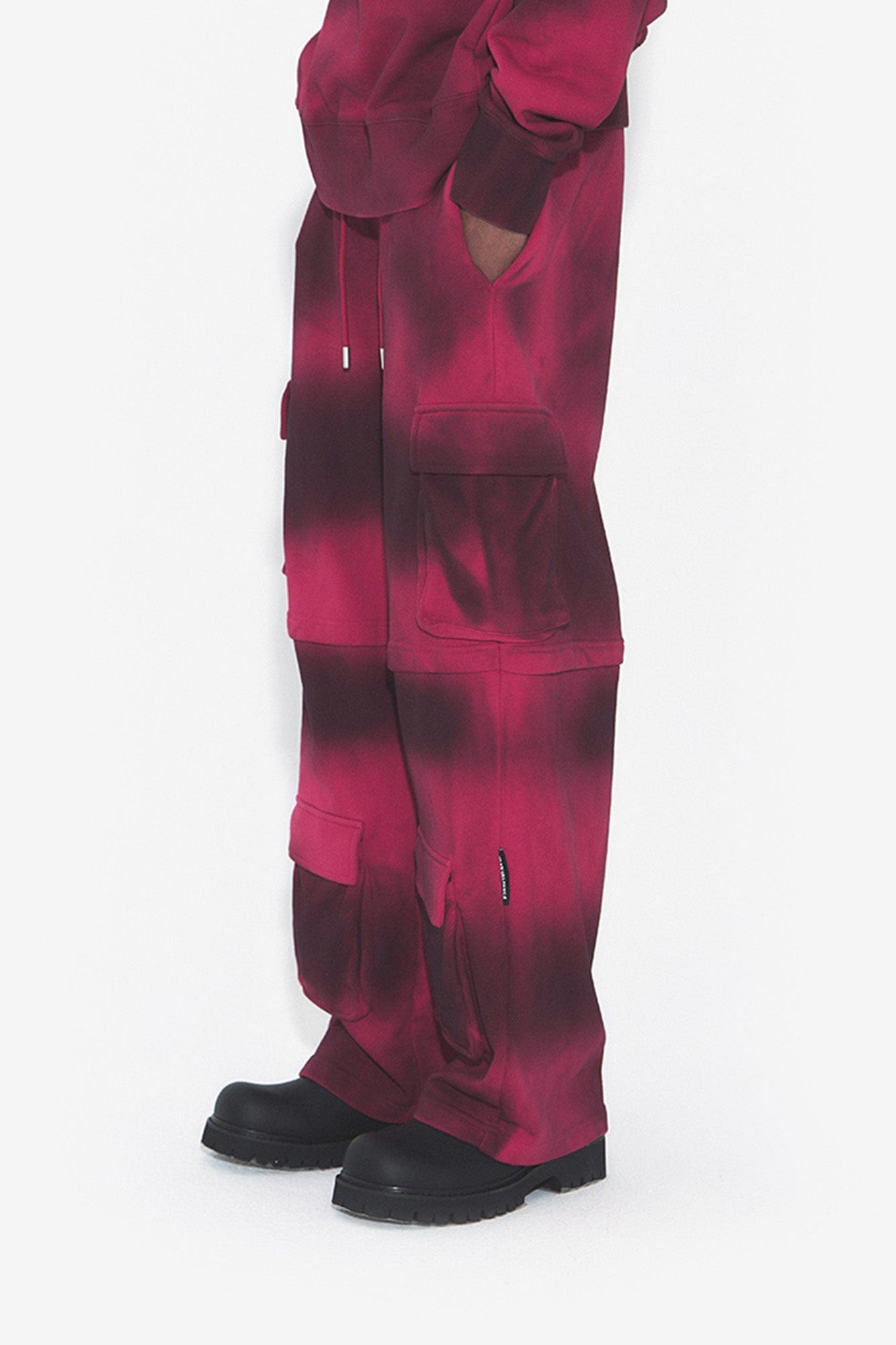VANN VALRENCE Ombre Stripe Multi-Pocket Drawstring Sweatpants, premium urban and streetwear designers apparel on PROJECTISR.com, VANN VALRENCE