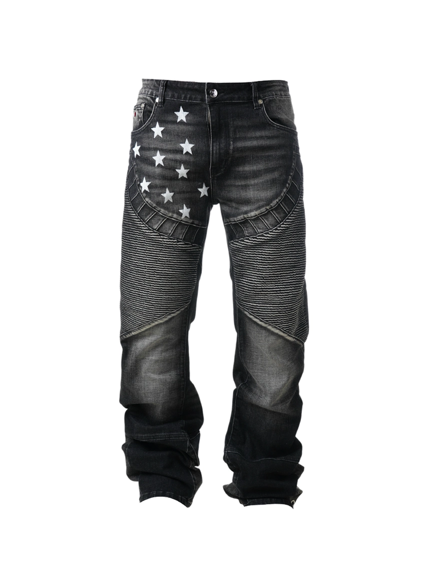 VINKID Star Paneled Moto Jeans