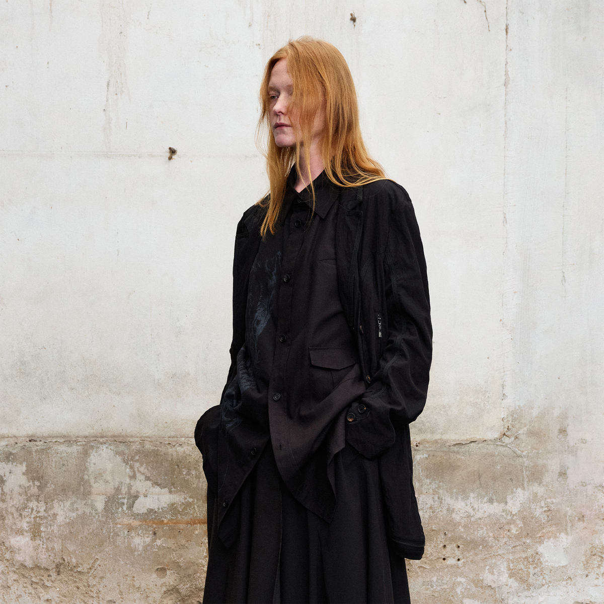 ILNya Nieternite Nifutur Deconstructed Napoleon-Button Blazer Jacket