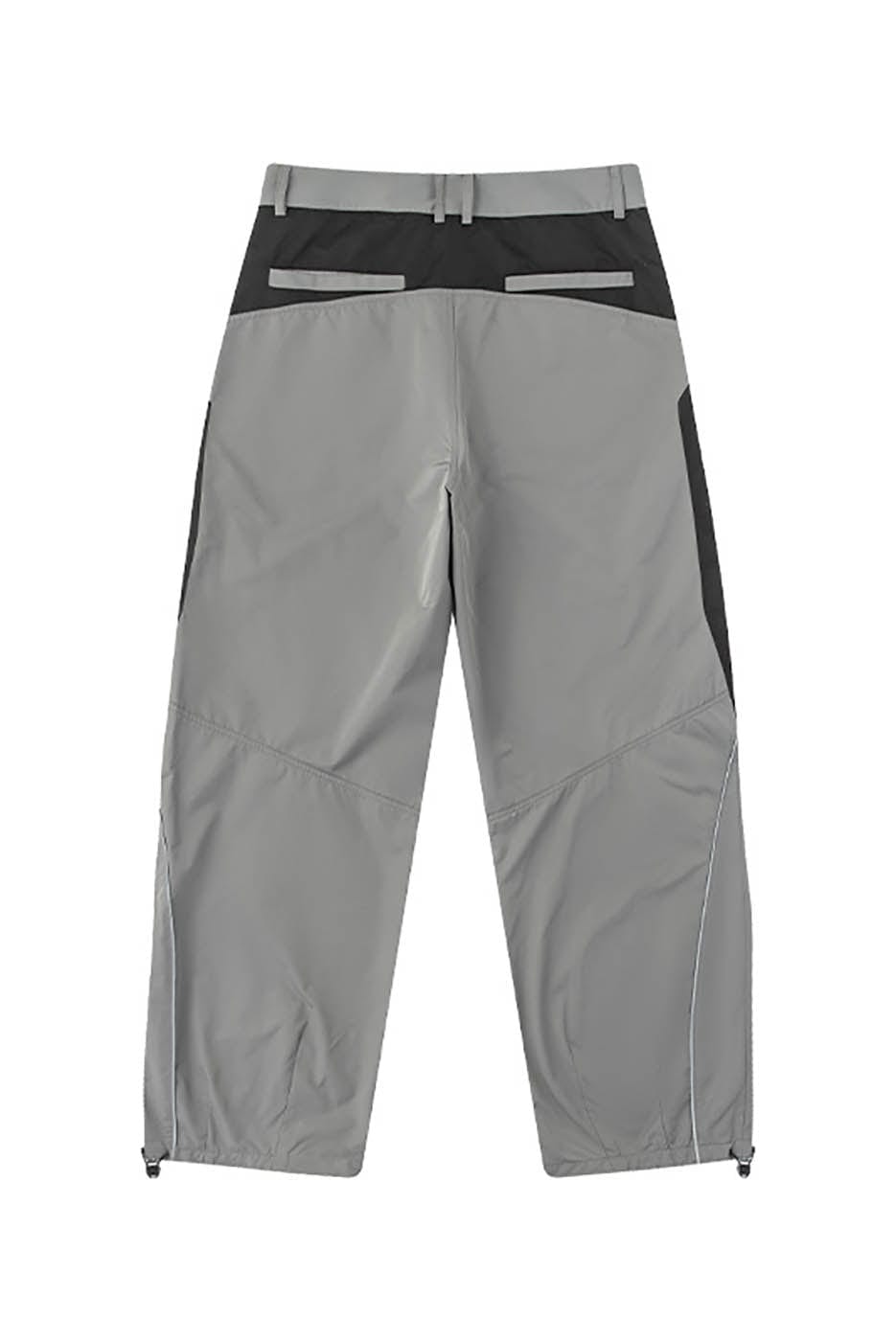 ENSHADOWER Diamond-Spliced Reflective Crinkled Parachute Pants, premium urban and streetwear designers apparel on PROJECTISR.com, ENSHADOWER