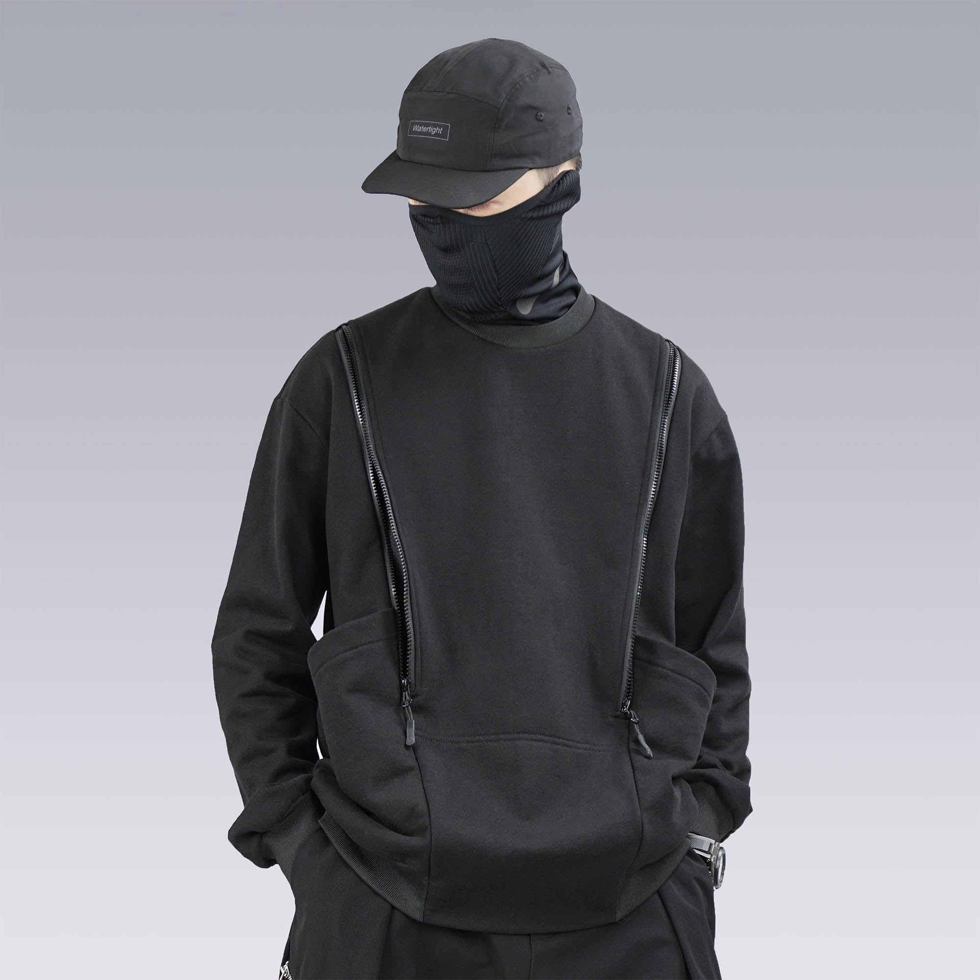 SILENSTORM Deconstructed Zip-Up Sweatshirt