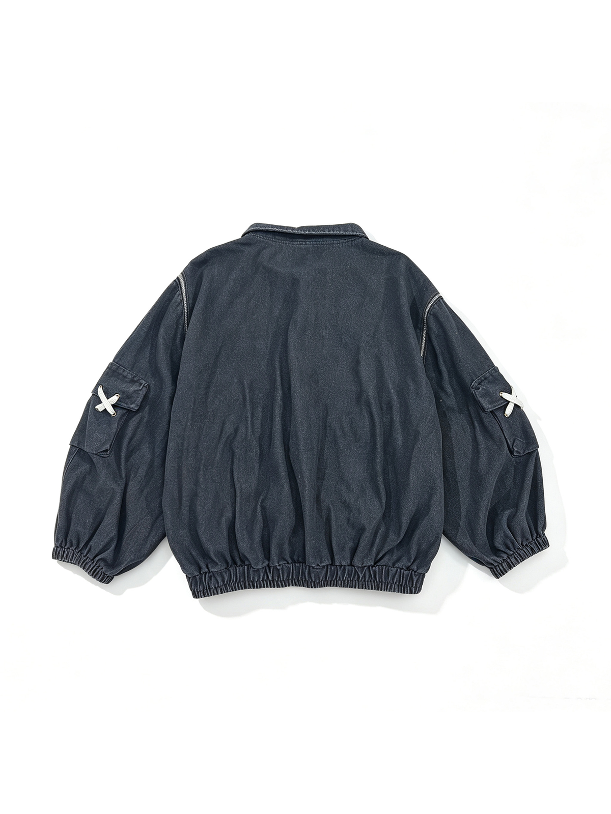 UUCSCC Retro Detachable-Sleeve Multi-Pocket Denim Jacket