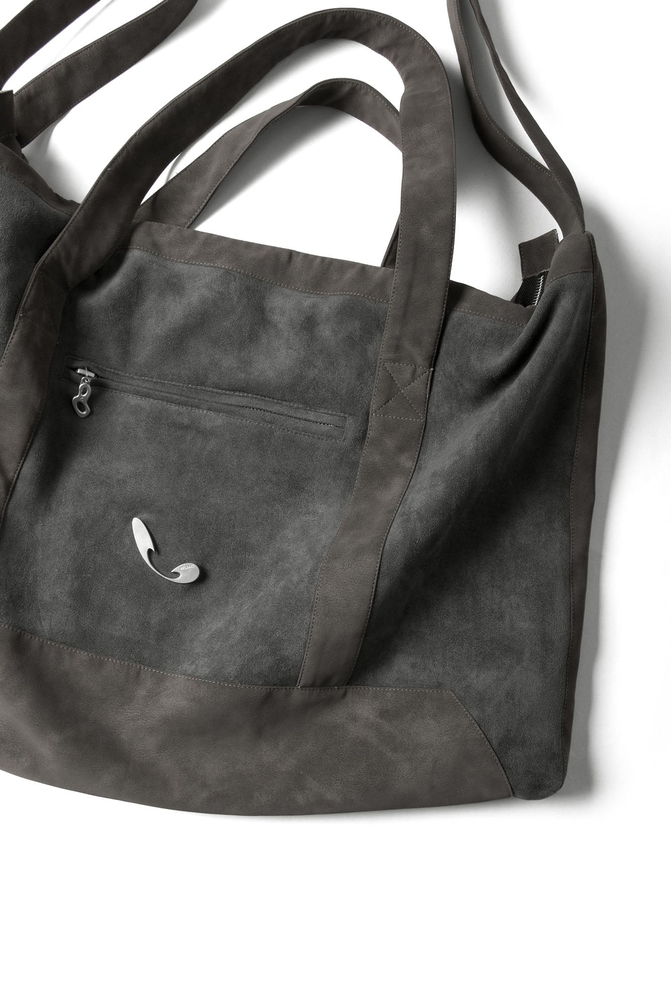 RELABEL Suede Panel Crossbody Bag