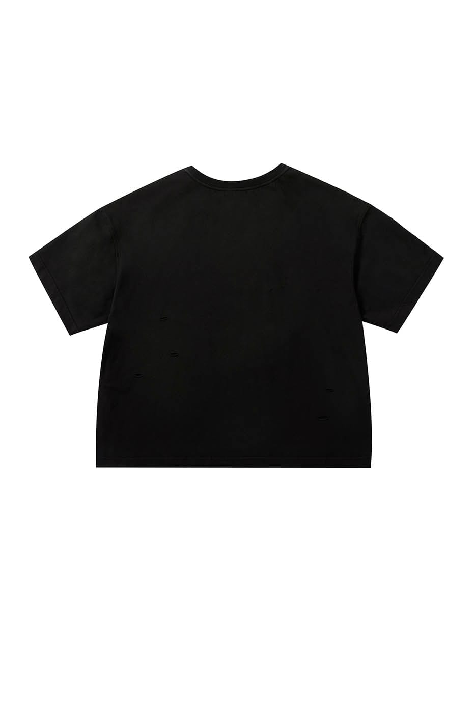 FACEONLAB Distressed LOGO Medal T-shirt Black