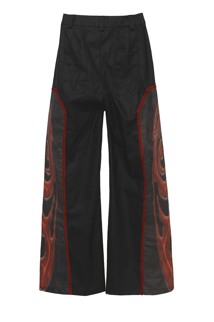 EMBRYO Totem Spliced Wide-Leg Pants, premium urban and streetwear designers apparel on PROJECTISR.com, EMBRYO
