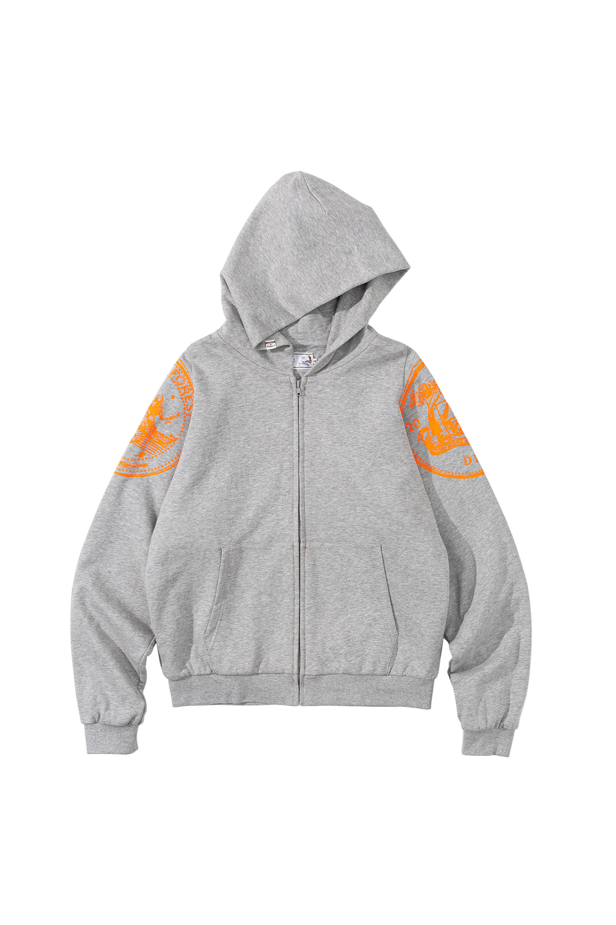 URBAN+FOREST Mythic Coin Graphic Double-Layer Hooded Jacket, premium urban and streetwear designers apparel on PROJECTISR.com, URBAN+FOREST