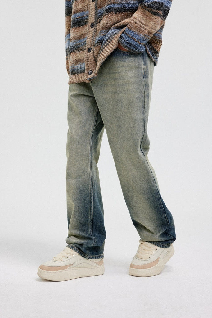 BONELESS Gradient Washed Straight Jeans, premium urban and streetwear designers apparel on PROJECTISR.com, BONELESS