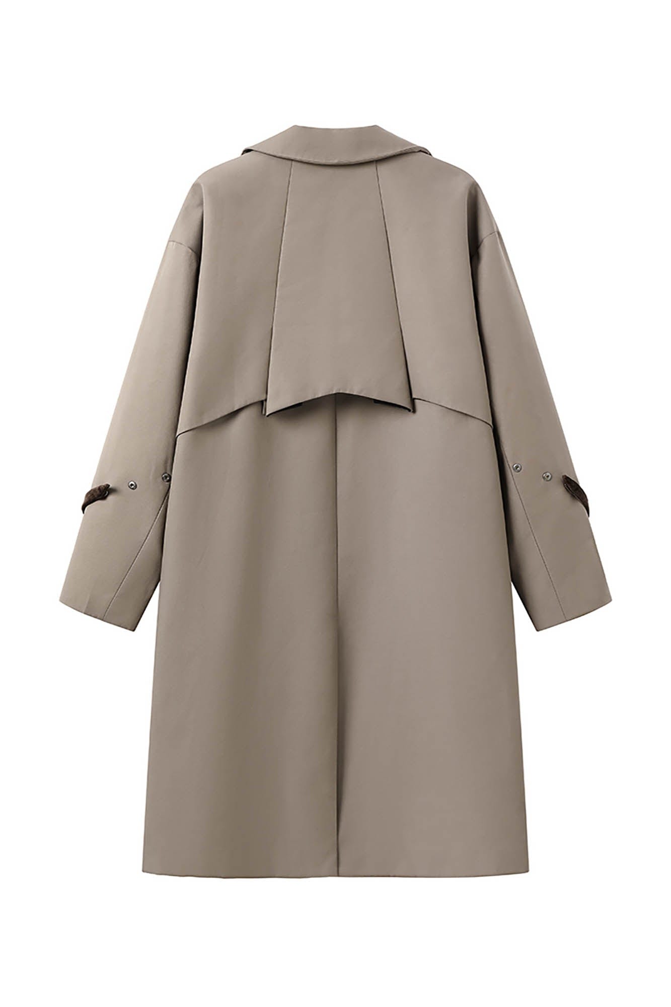 ALVNG AR ANTS Double-Breasted Notch Lapel Oversized Coat