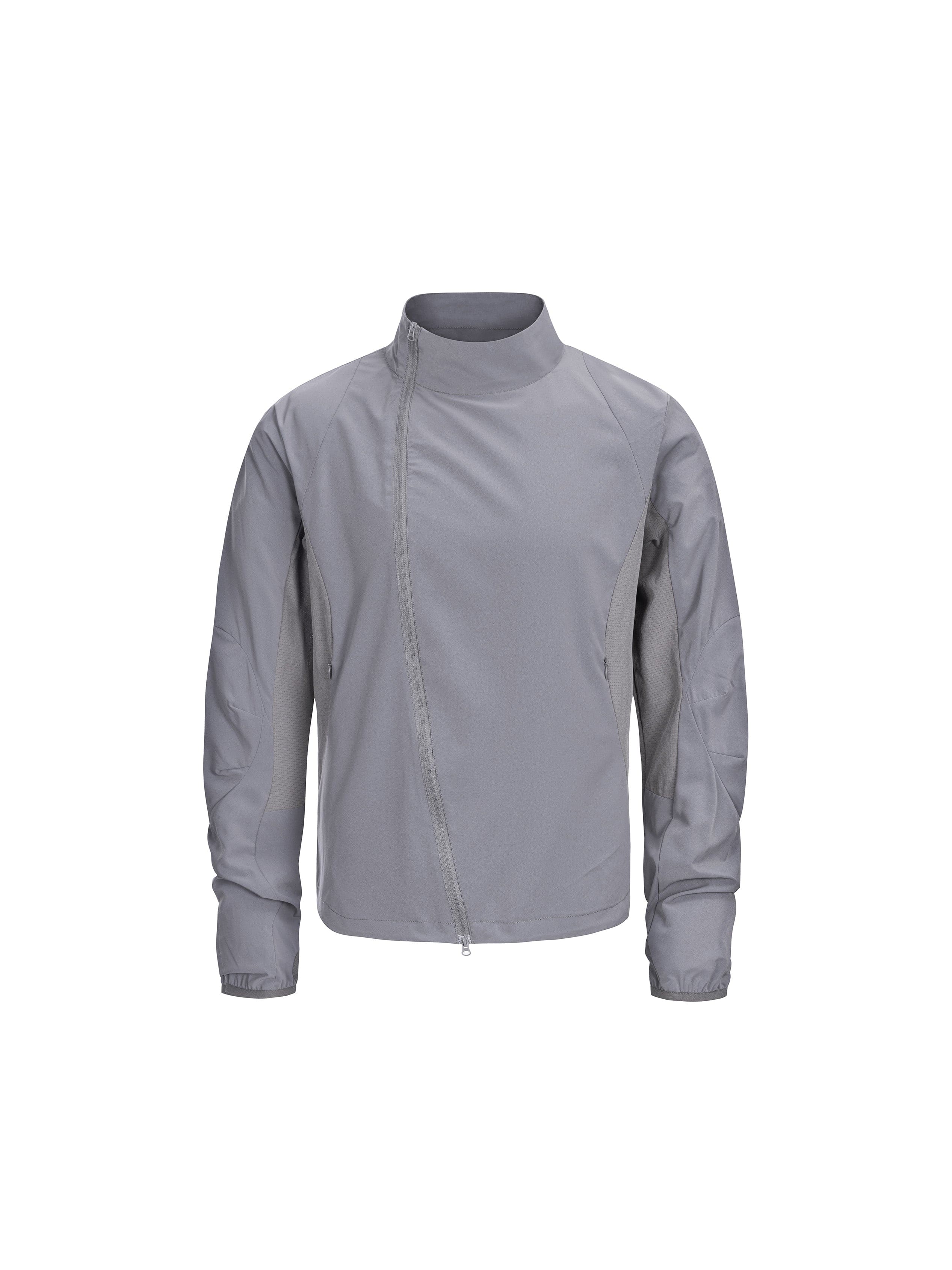 CATSSTAC Asym Zip Stand-Collar Quick-Dry UV Protection Jacket, premium urban and streetwear designers apparel on PROJECTISR.com, CATSSTAC