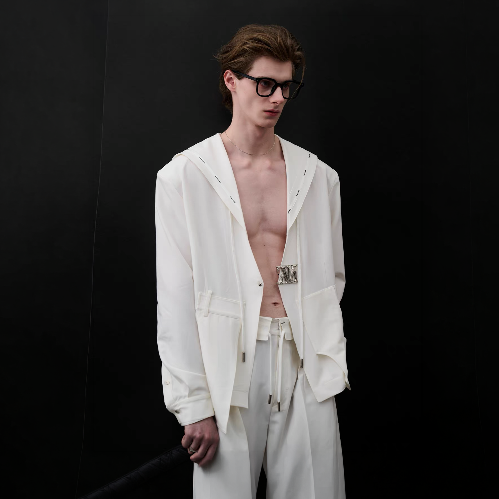TIWILLTANG Minimal Sailor Collar Shirt