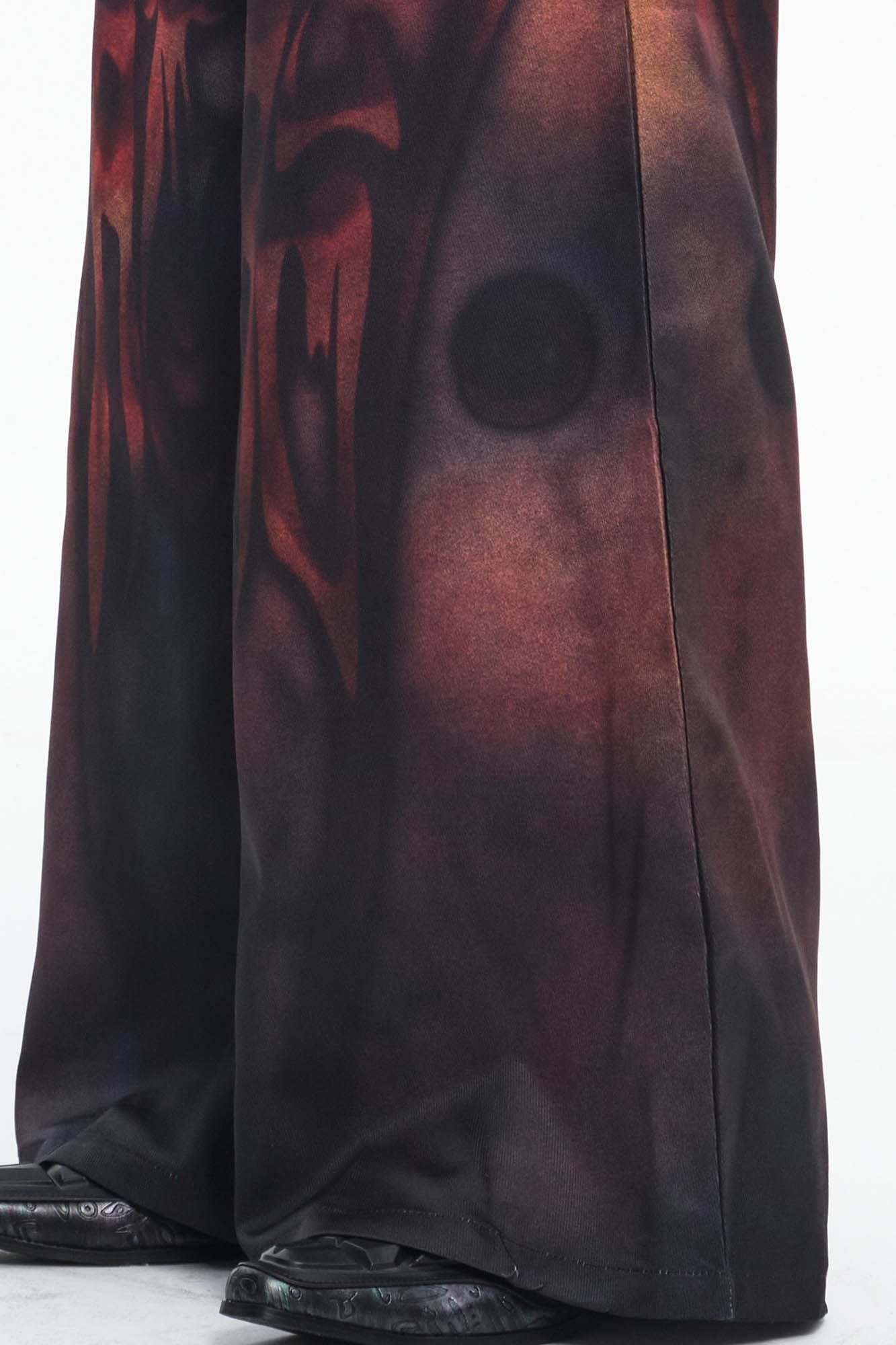 EMBRYO Bruised Stain Wide-Leg Pants