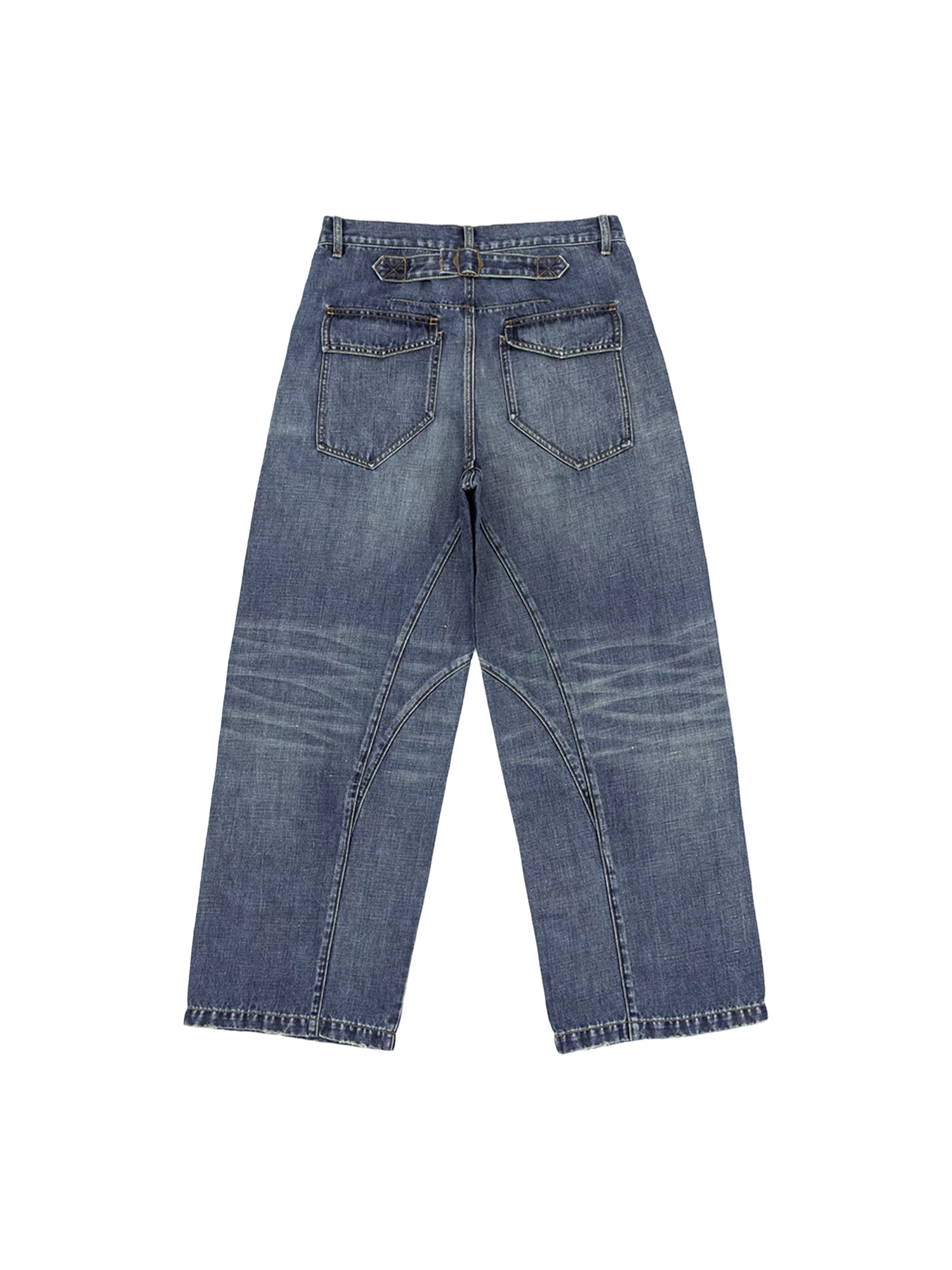 IN EXISTENCE Washed Relaxed Straight Jeans, premium urban and streetwear designers apparel on PROJECTISR.com, IN EXISTENCE
