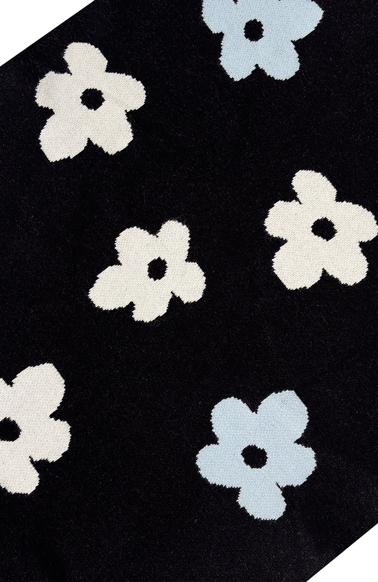 MIICHOUS Floral Jacquard Contrast Scarf, premium urban and streetwear designers apparel on PROJECTISR.com, MIICHOUS