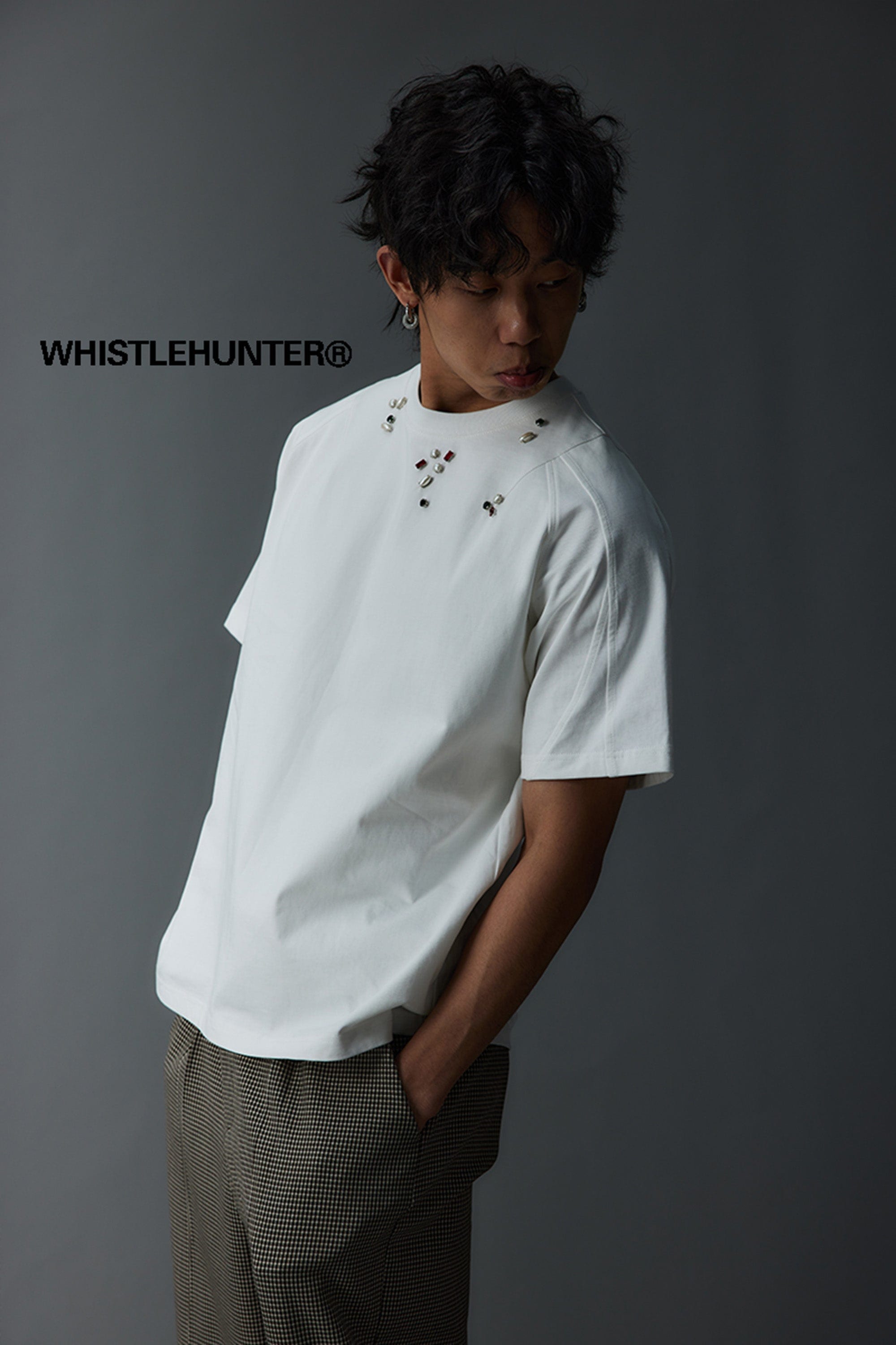 WHISTLEHUNTER Deconstructed Asymmetrical Gems T-Shirt